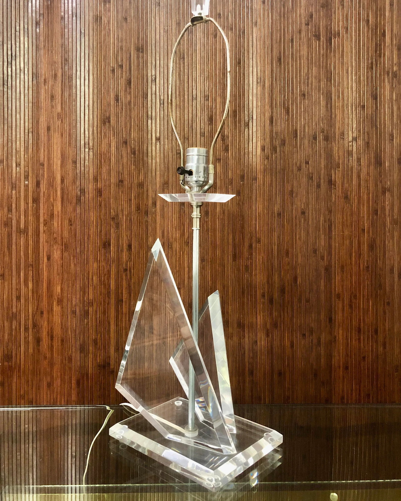 Van Teal Lucite Iceberg Sculptural Lamp - 8