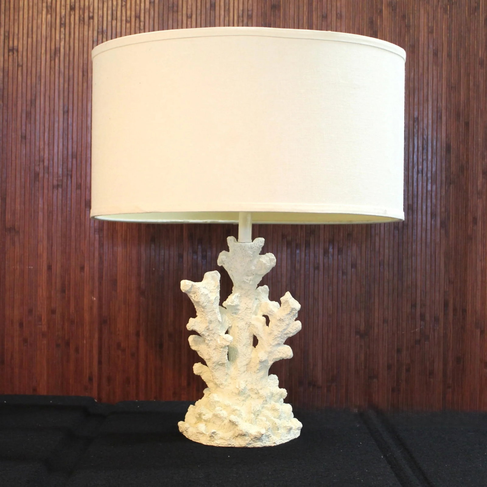 Vintage Faux White Coral Table Lamp - 7
