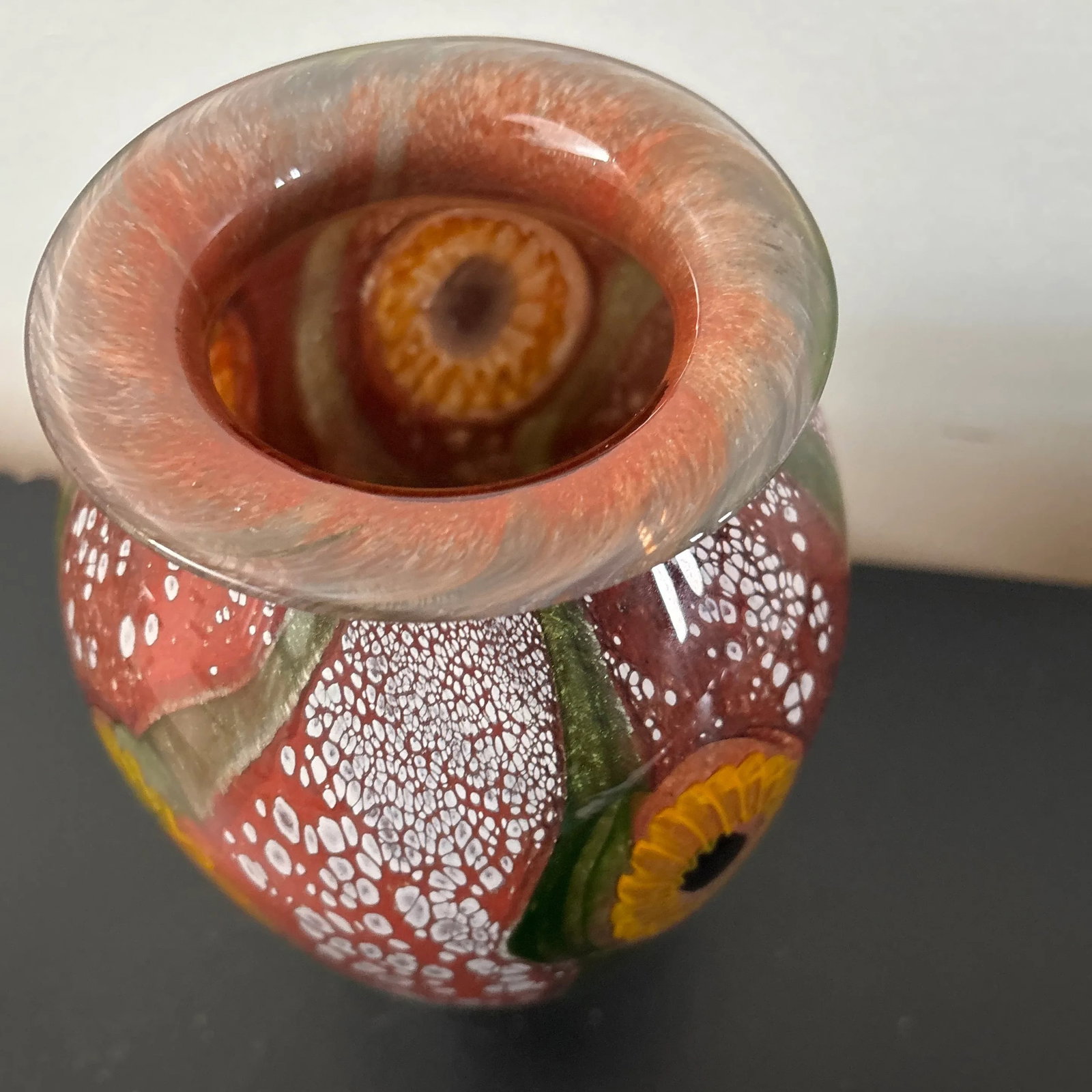 Vintage Robert Eickholt Art Glass Vase - 3