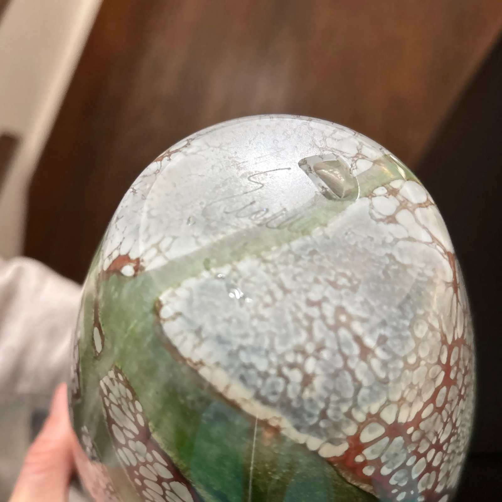 Vintage Robert Eickholt Art Glass Vase - 5