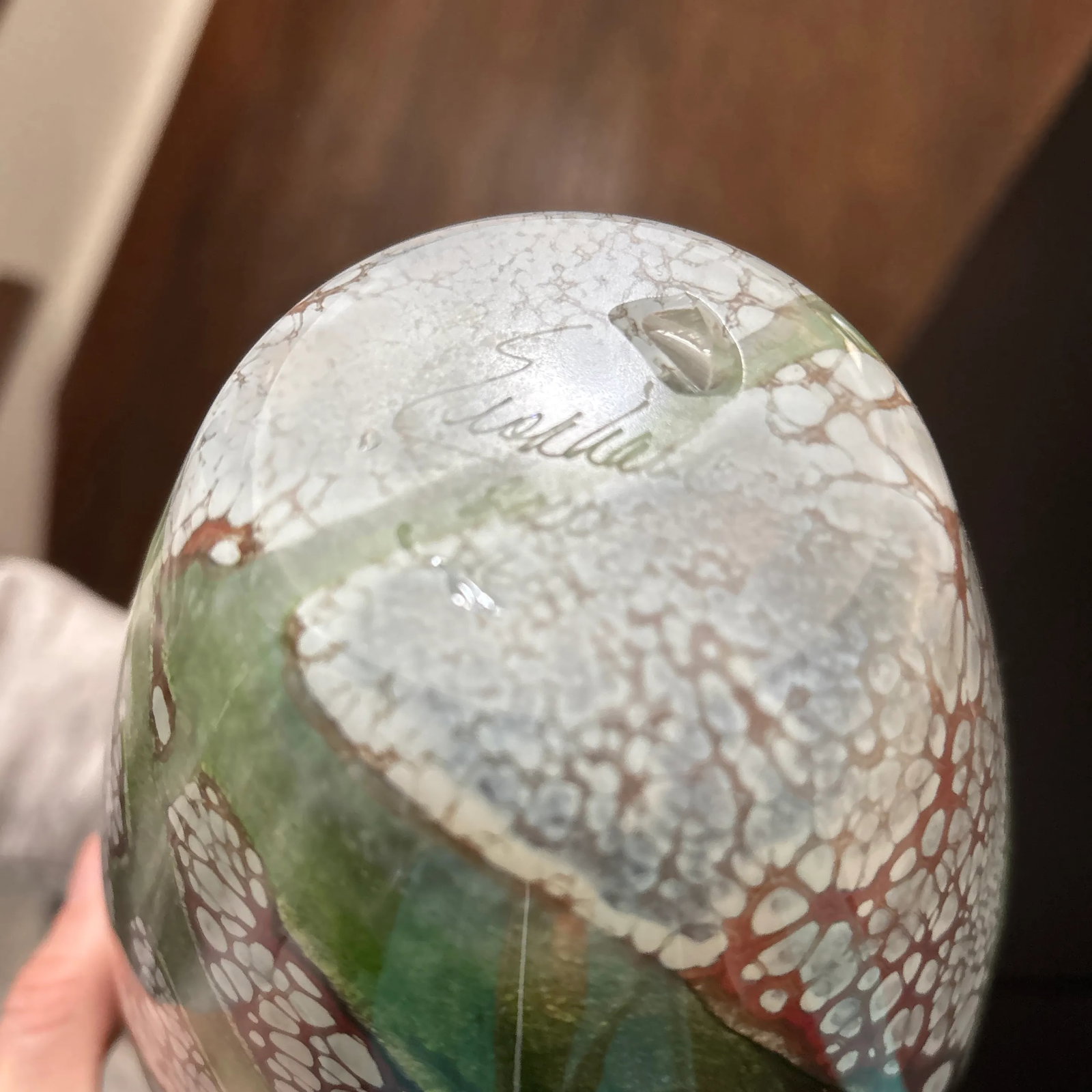 Vintage Robert Eickholt Art Glass Vase - 6