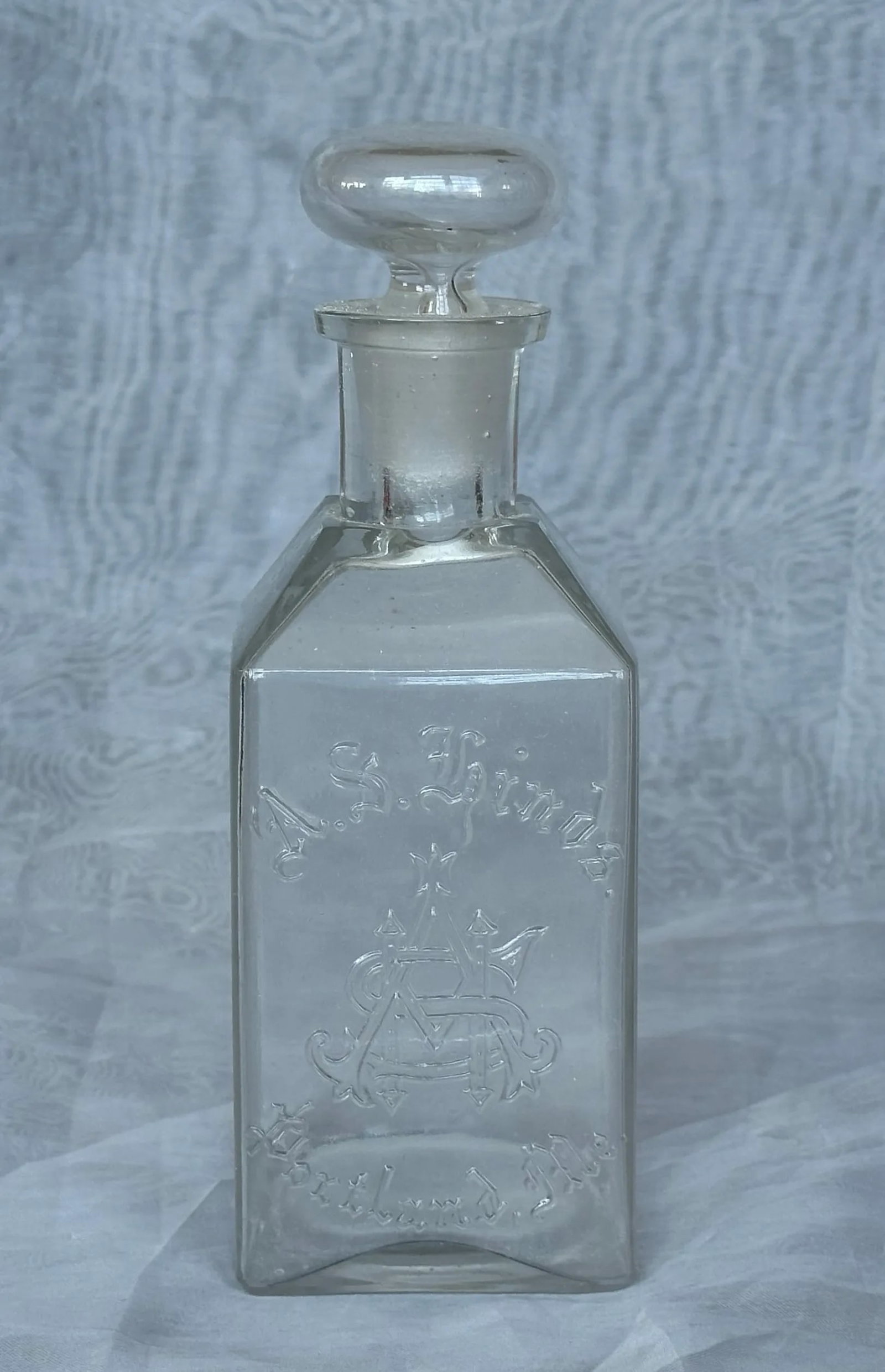 Antique Glass Apothecary Bottle - 11
