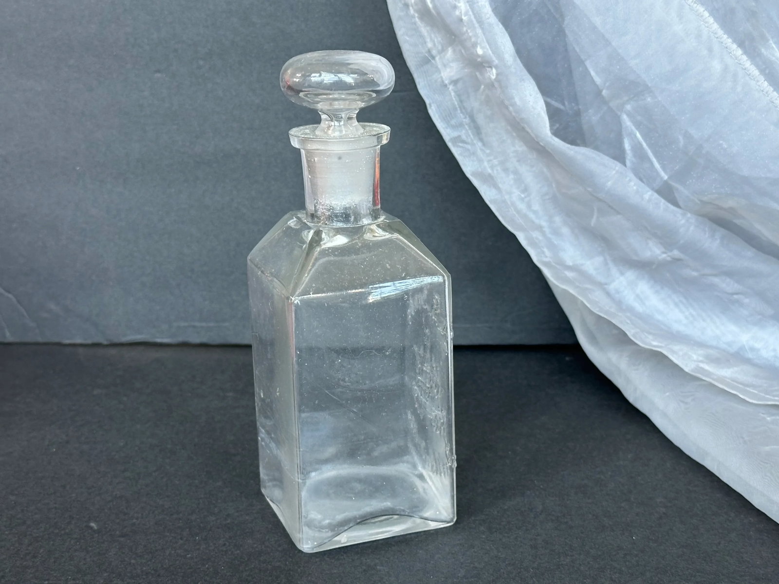 Antique Glass Apothecary Bottle - 4
