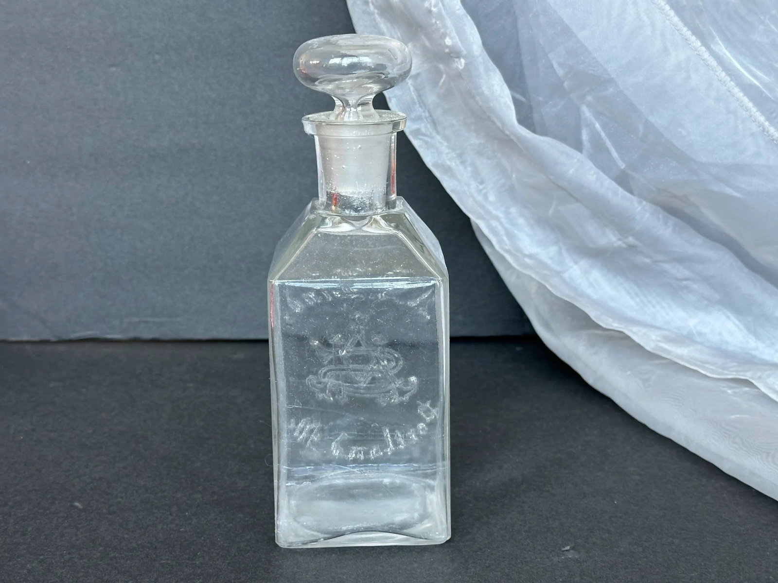 Antique Glass Apothecary Bottle - 5