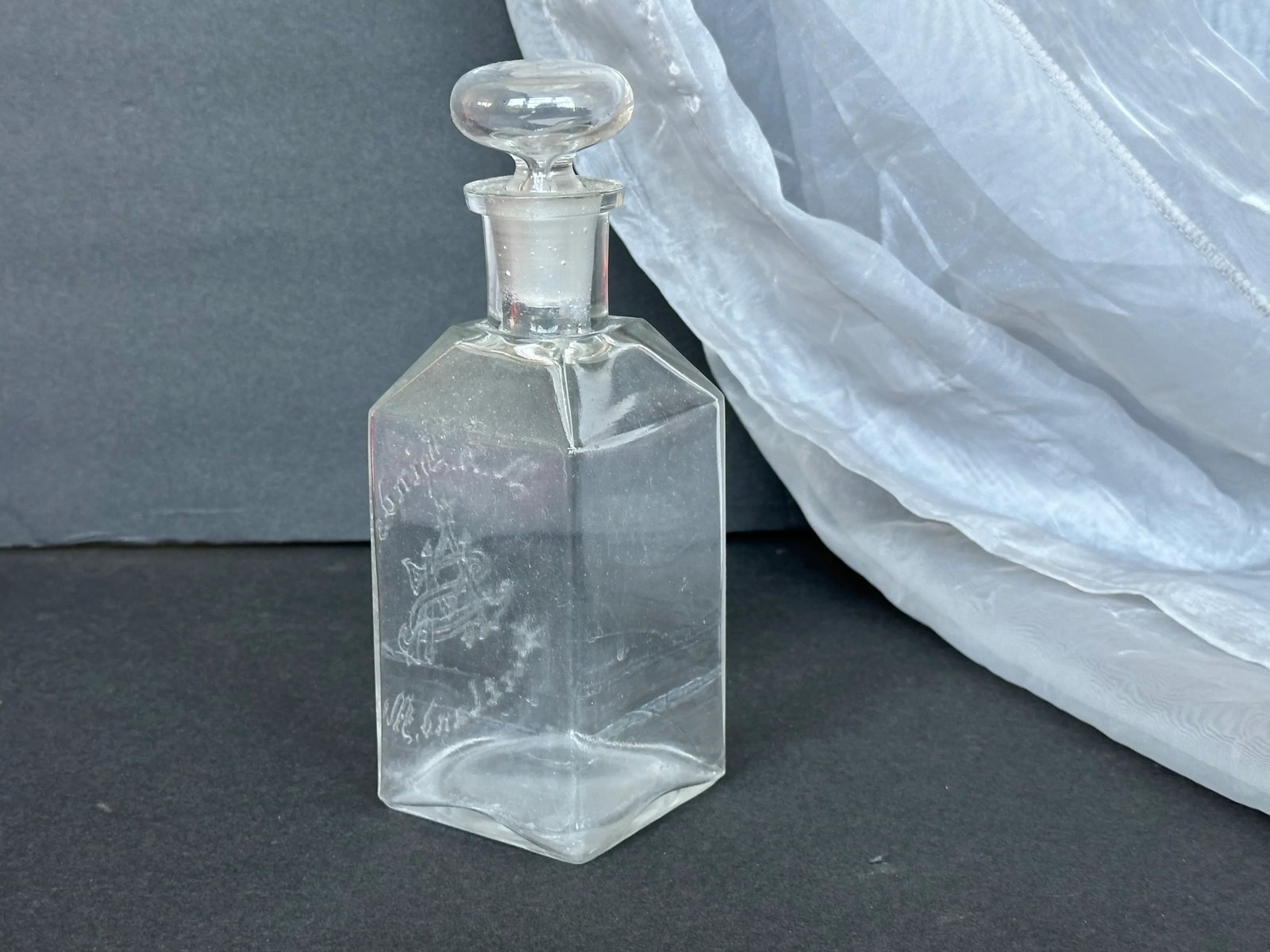 Antique Glass Apothecary Bottle - 6