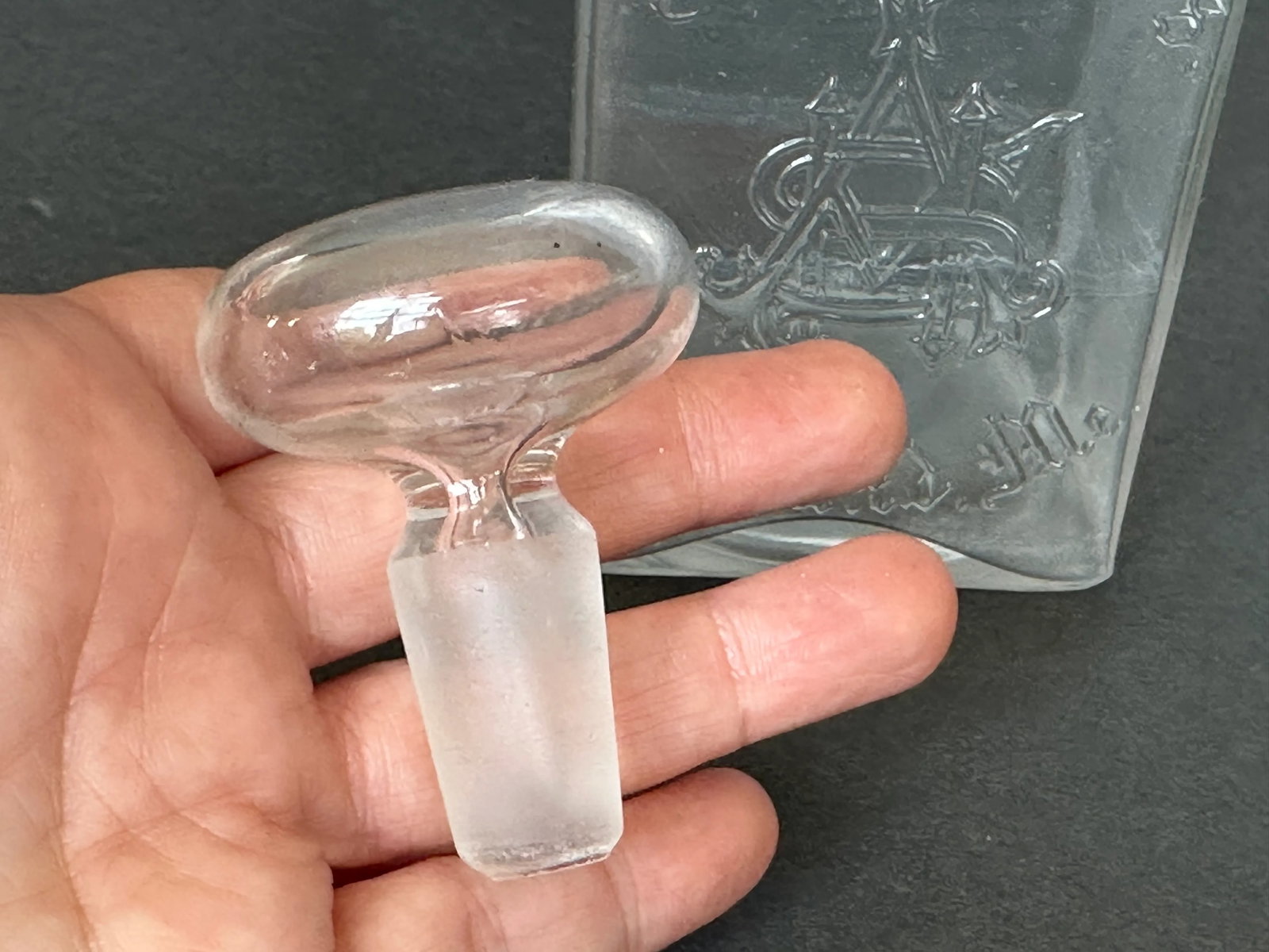 Antique Glass Apothecary Bottle - 8