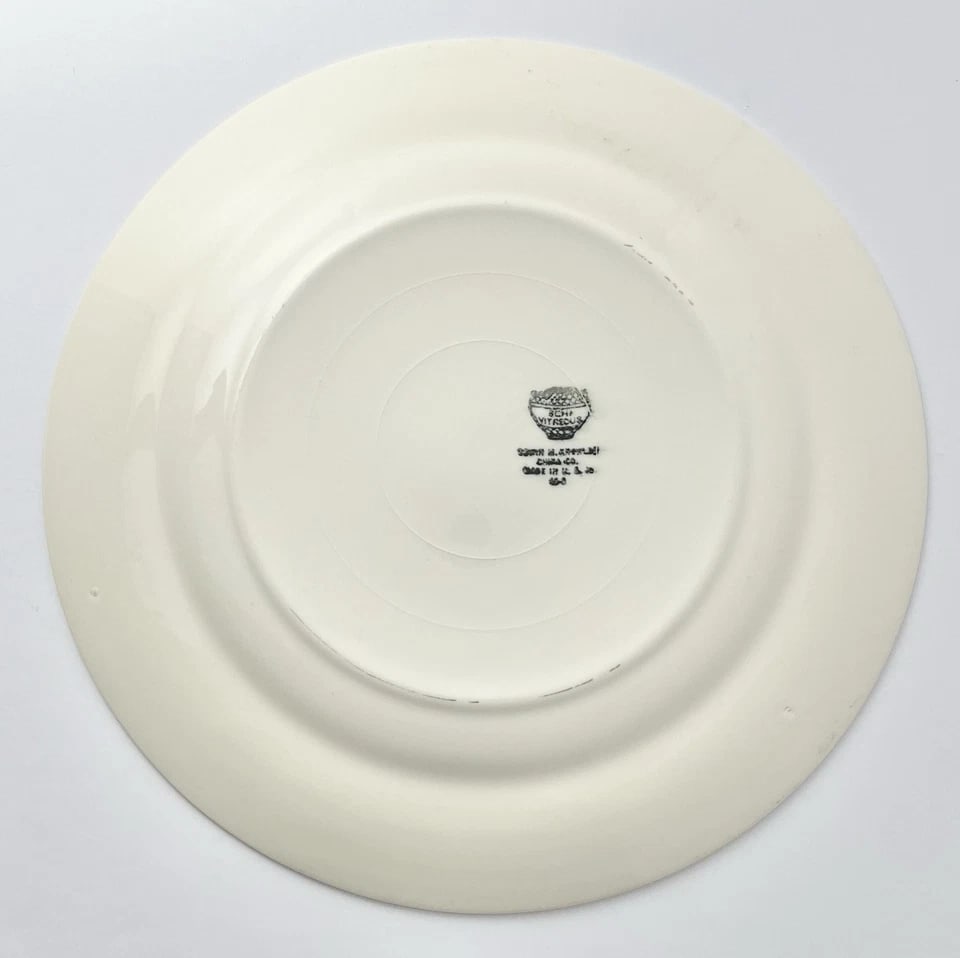 1940s Edwin Knowles 18-Piece Ceramic Dinnerware Set, Floral Motif - 3