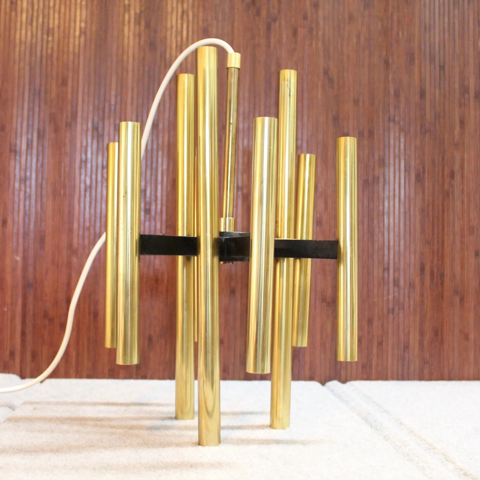 Mid Century 18 Light Pendant Chandelier | Gaetano Sciolari Style - 6