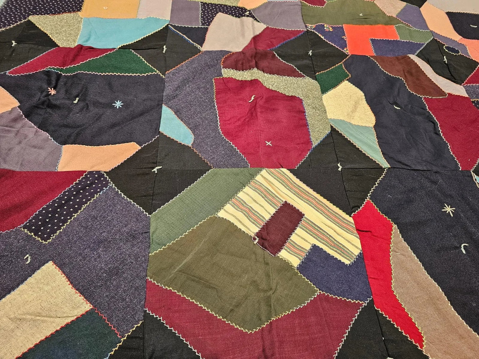 Early 20th Century American Crazy Quilt - 12