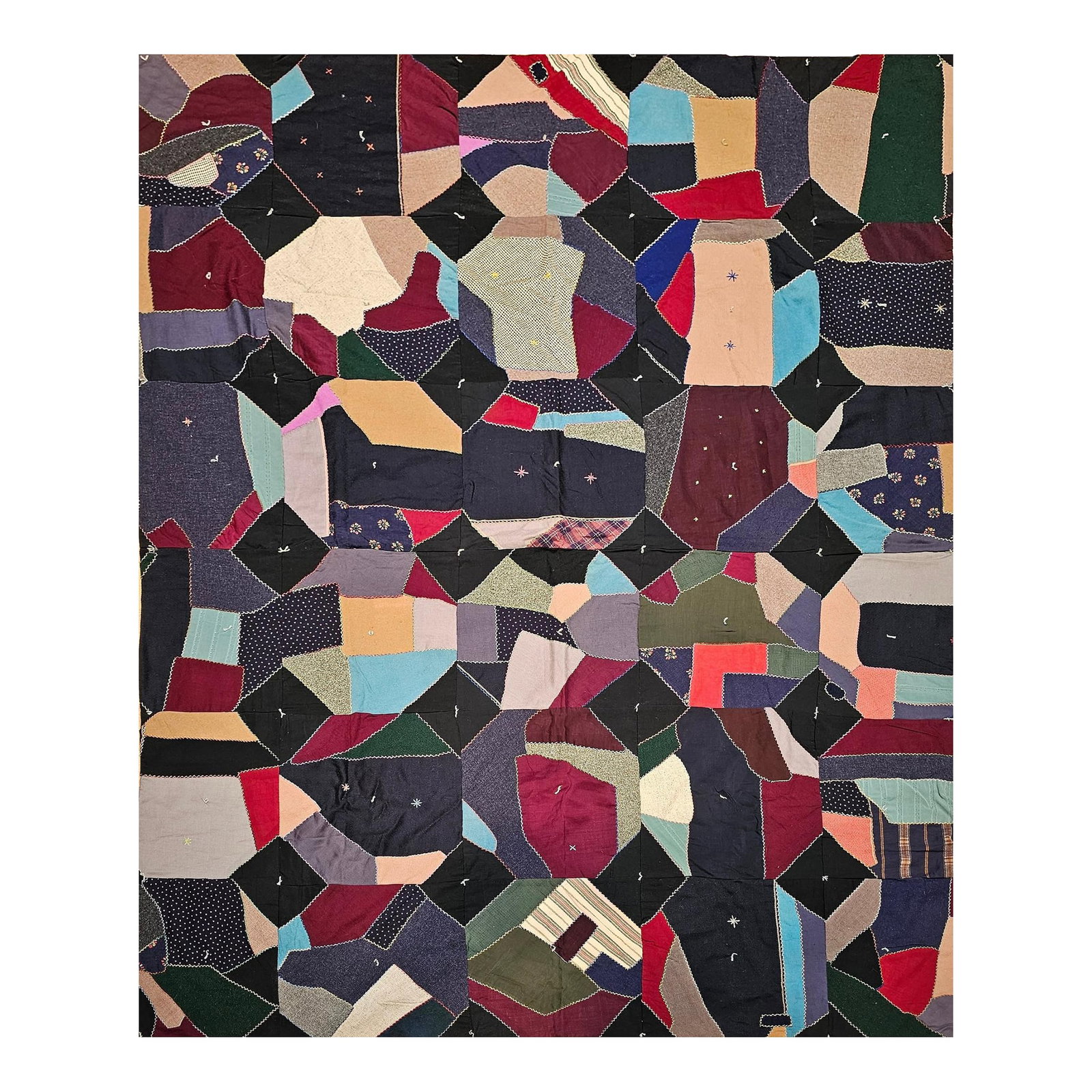 Early 20th Century American Crazy Quilt (1 of 12)
