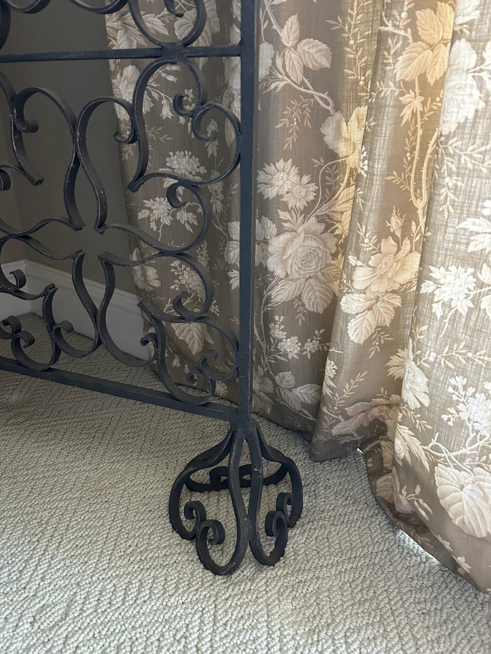 Custom Made Wrought Iron Screen - 2