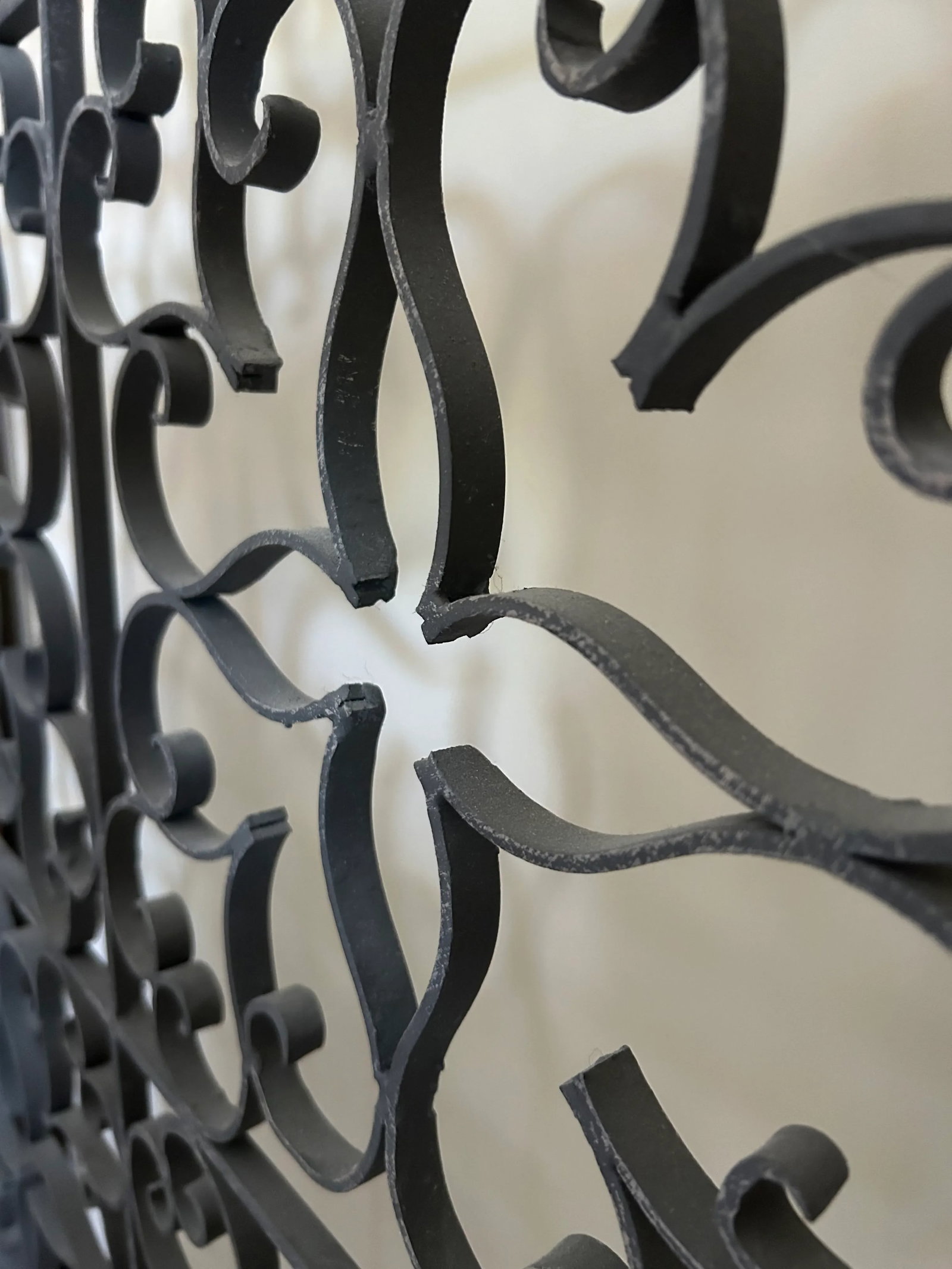 Custom Made Wrought Iron Screen - 4