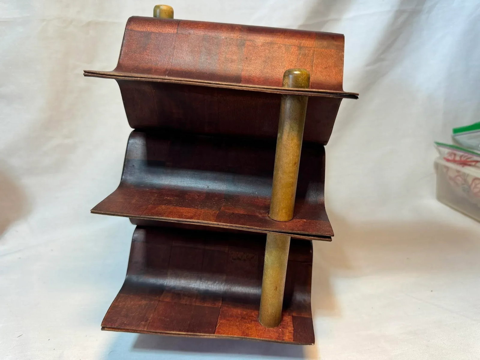 1960s Rosewood & Beech Bentwood Wine Rack by Torsten Johansson for Ab Formtra - 3