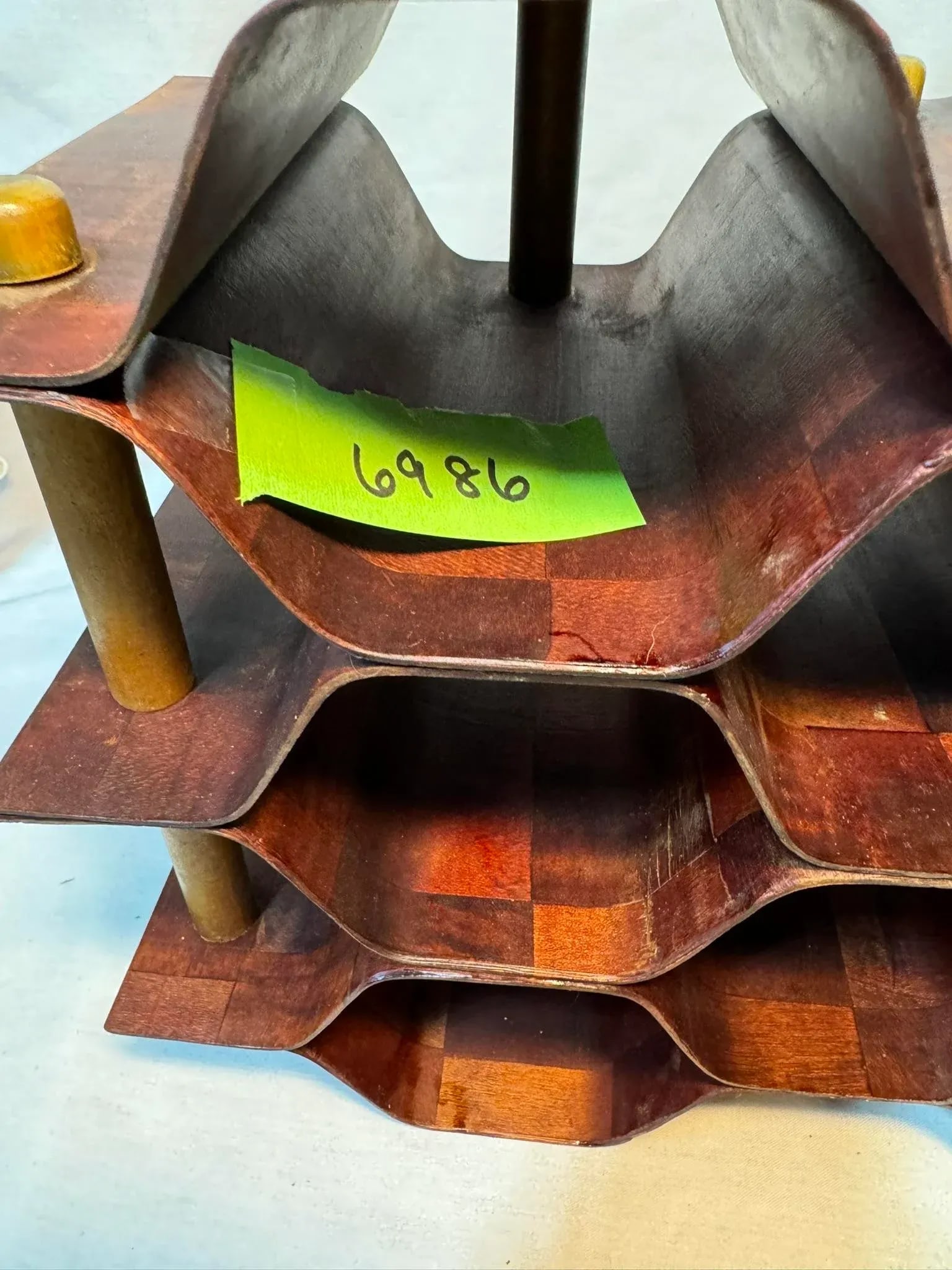 1960s Rosewood & Beech Bentwood Wine Rack by Torsten Johansson for Ab Formtra - 5
