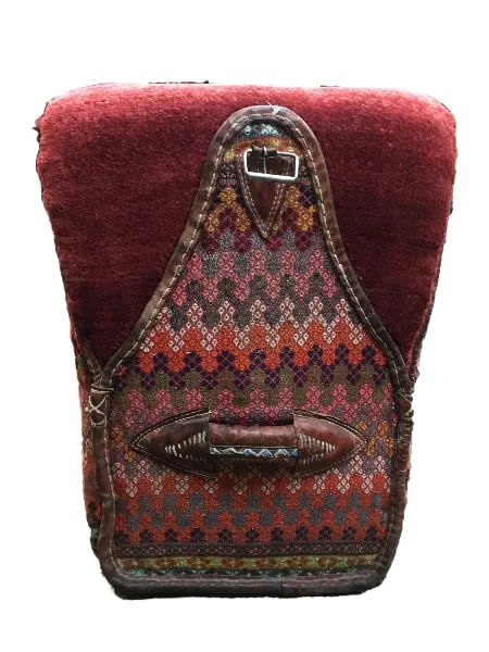 Antique Persian Mafrash Red Camel Cargo Home Decor Object - 4