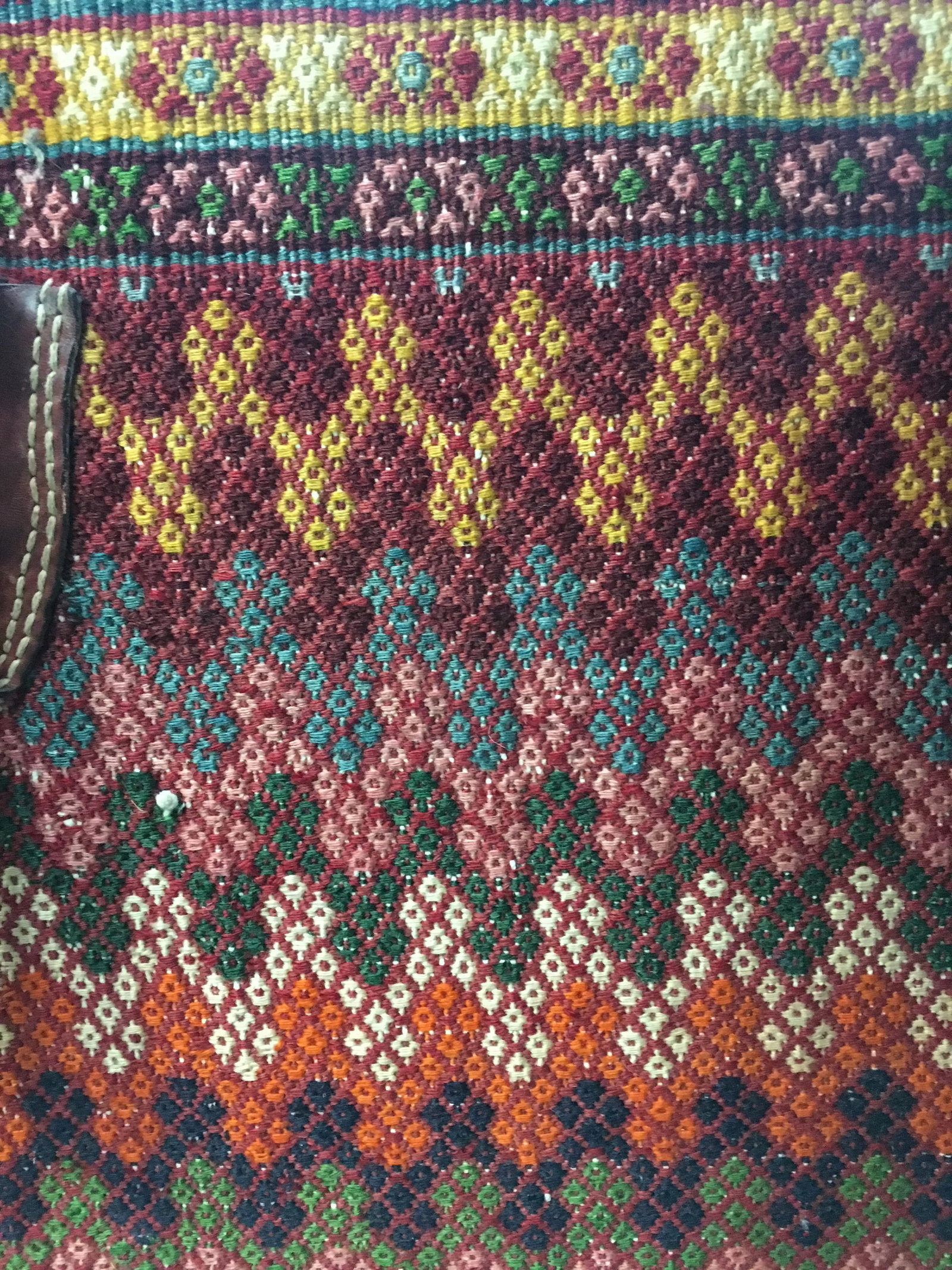Antique Persian Mafrash Red Camel Cargo Home Decor Object - 7