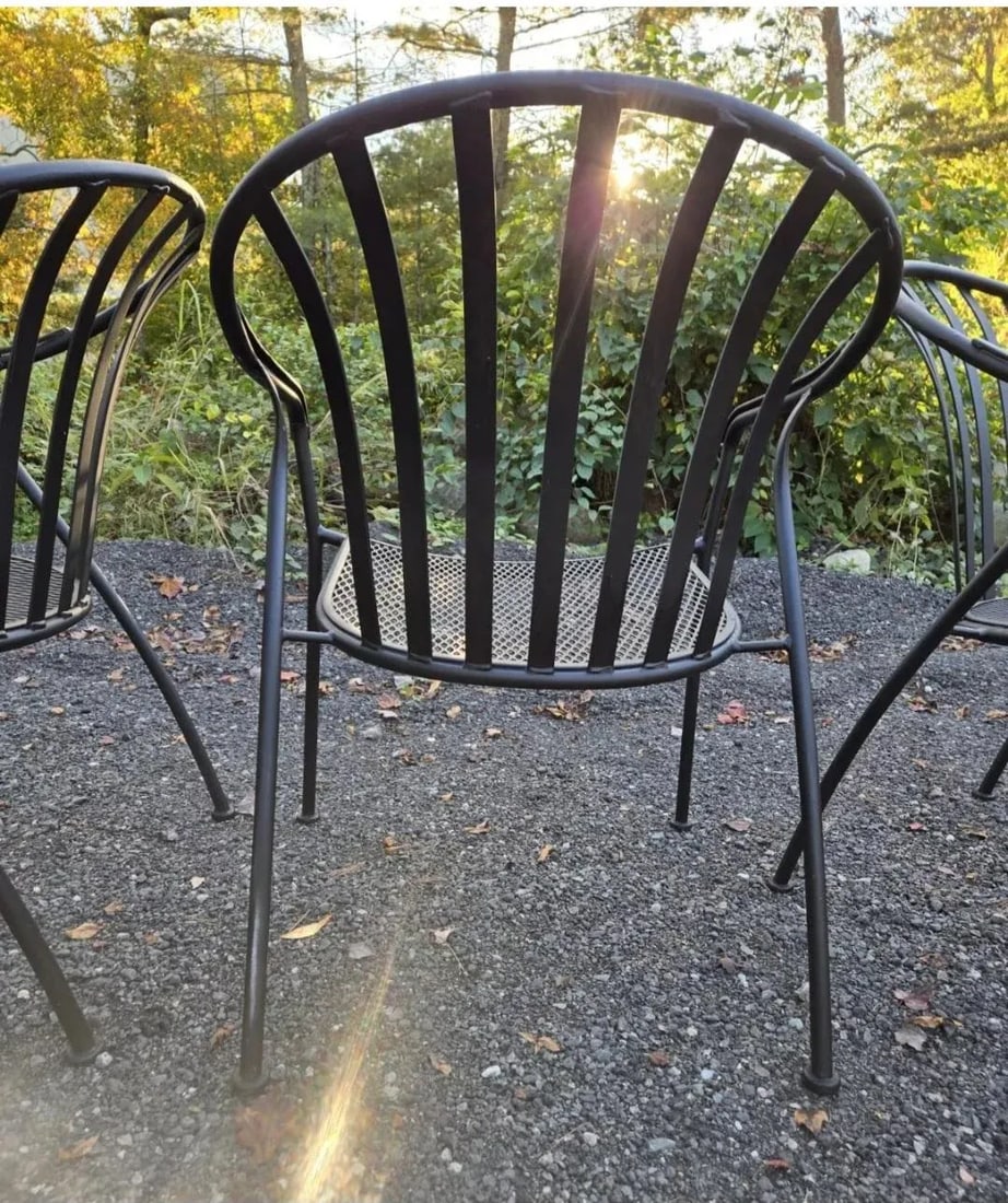 Woodard Wrought Iron Outdoor Chairs - 3