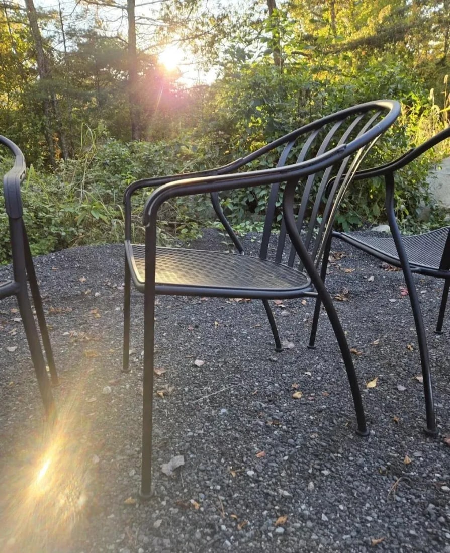 Woodard Wrought Iron Outdoor Chairs - 6
