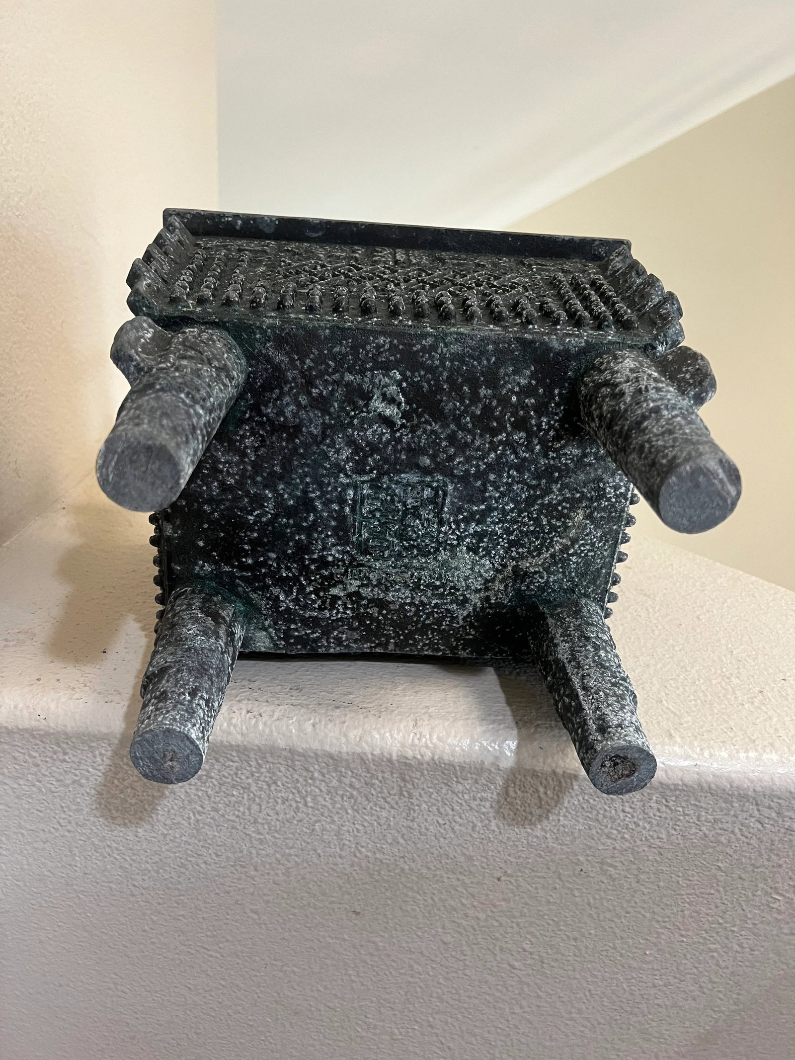 Mid Century 1970's James Mont Shang Bronze Style Fang Ding Ice Bucket - 8