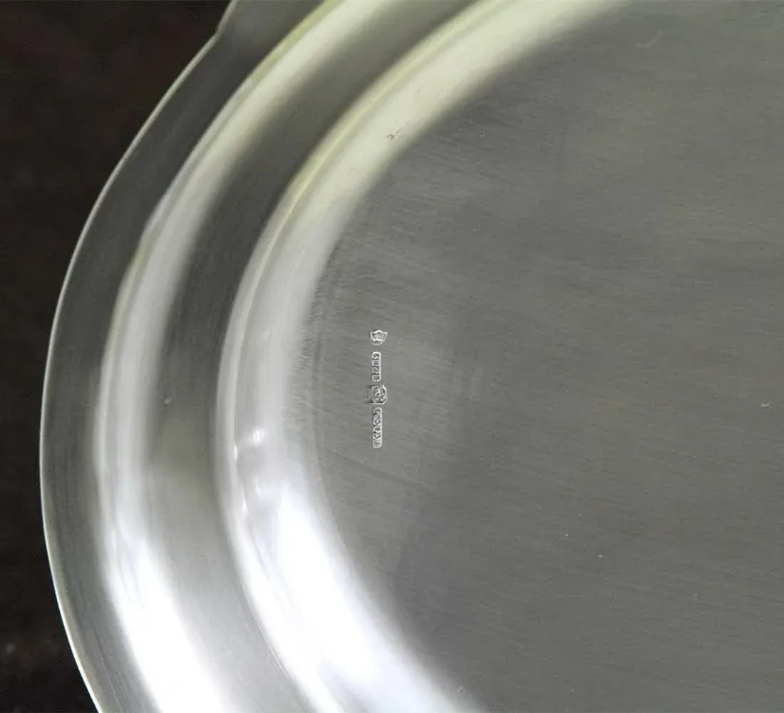 1970's Vintage/New Silverplate Oval Platters With Jubilee, Patented Applied Border - Set of 3 - 10