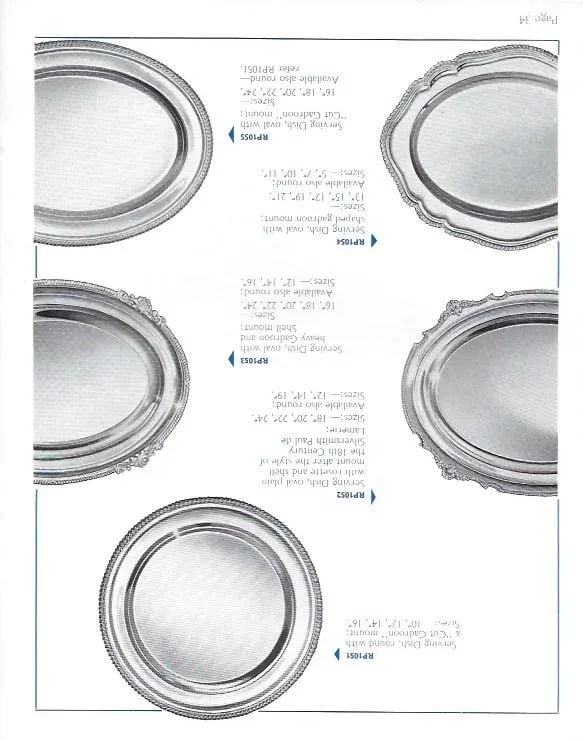 1970's Vintage/New Silverplate Oval Platters With Jubilee, Patented Applied Border - Set of 3 - 14