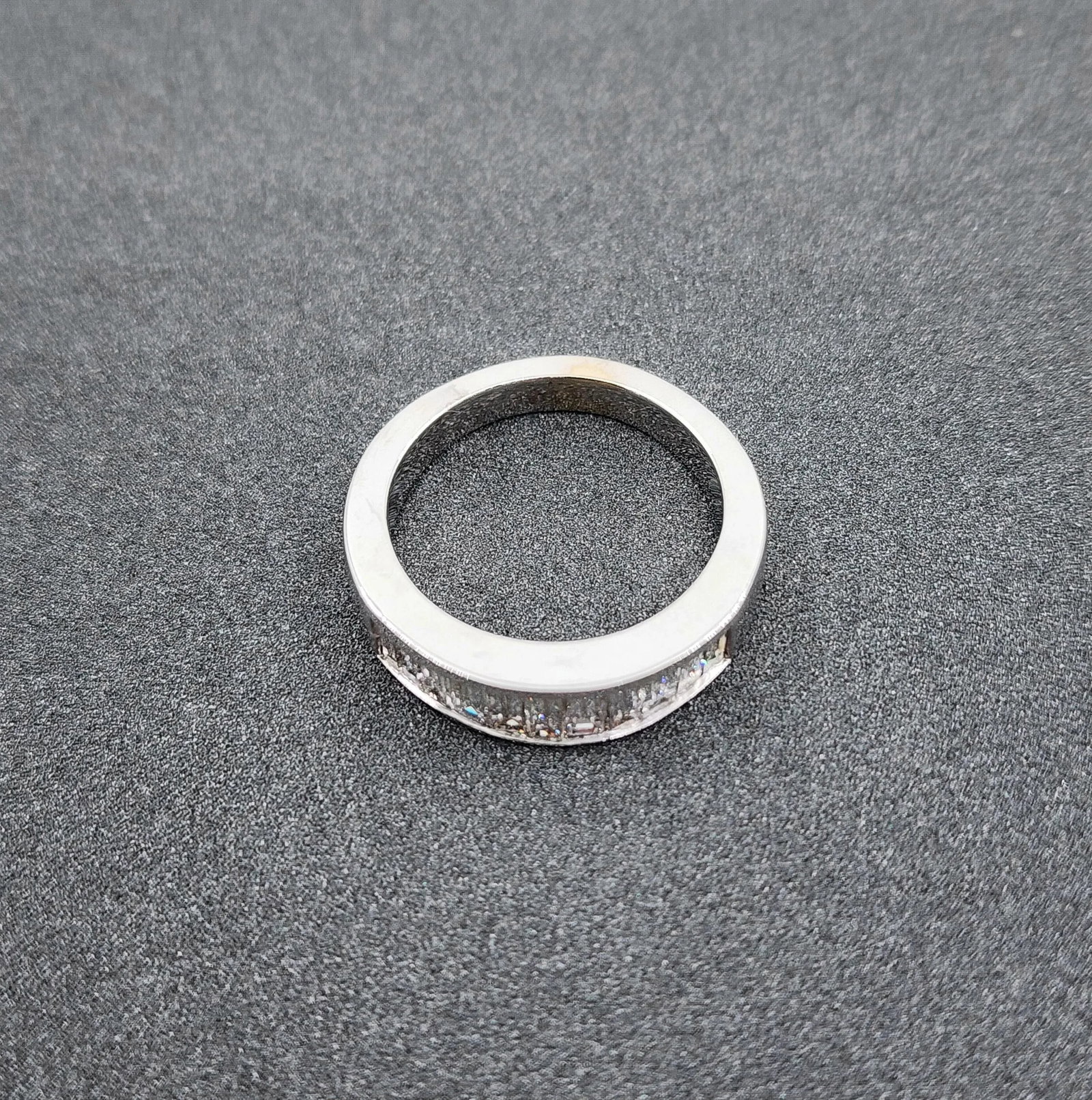 1.10 Ct Baguette Diamond Band Size 6.5 - 4