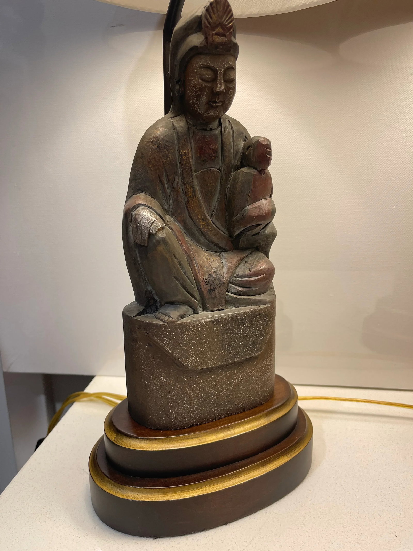 Frederick Cooper Guan Yin (Boddhisattva of Compassion) Statue Figurine Lamps - Set of 2 - 7