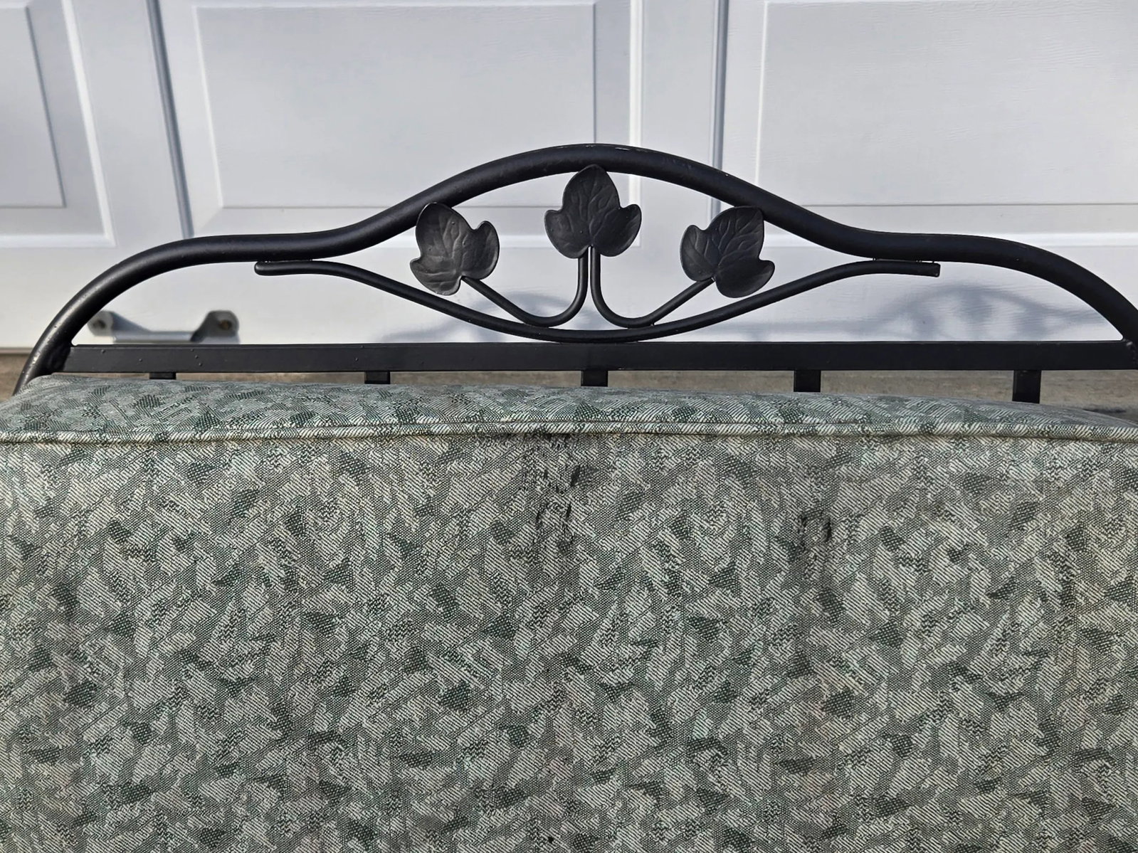 Vintage Wrought Iron Patio Seating Loveseat and Chair - 3
