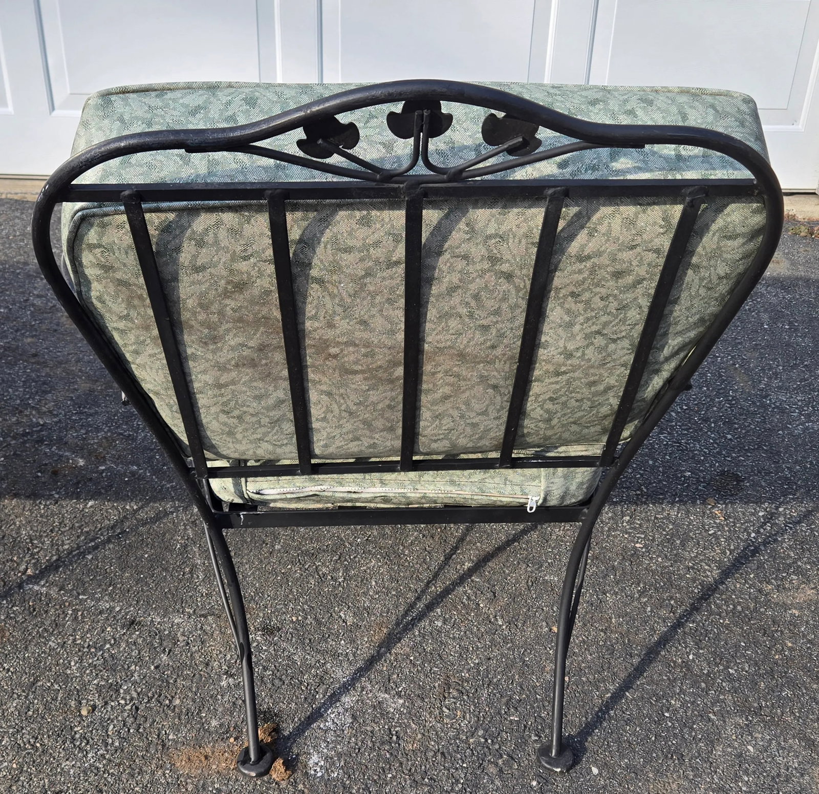 Vintage Wrought Iron Patio Seating Loveseat and Chair - 7