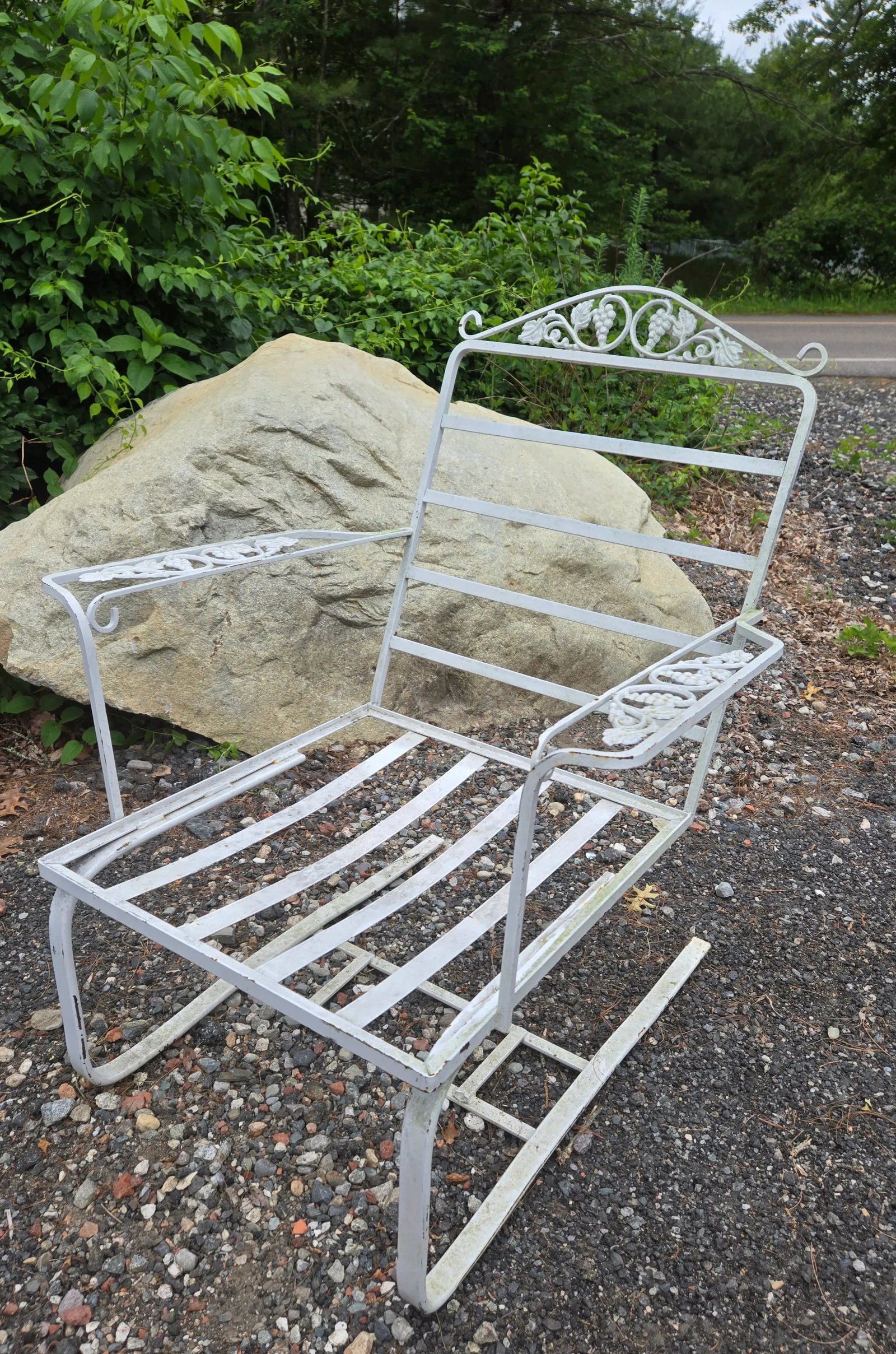 Vintage Wrought Iron Bouncer Chair - 7