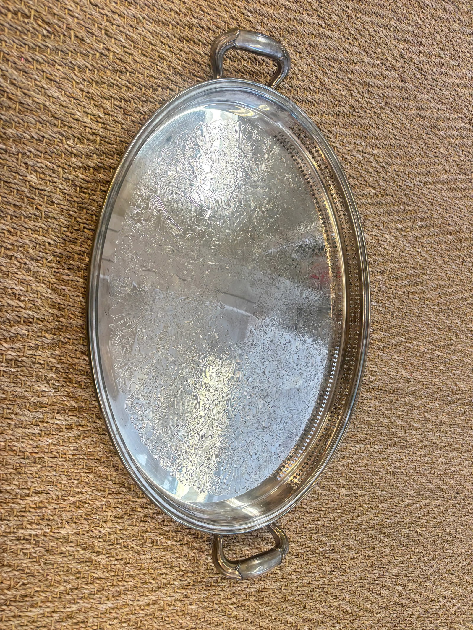1940s Gohram Newport Silverplate Yb606 Tray - 2