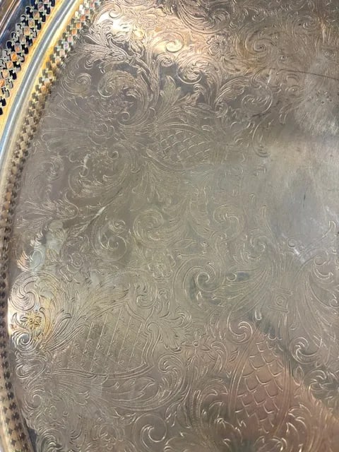 1940s Gohram Newport Silverplate Yb606 Tray - 4