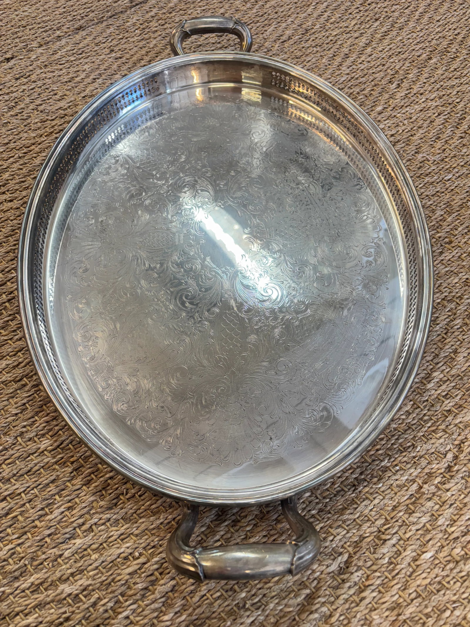 1940s Gohram Newport Silverplate Yb606 Tray - 5