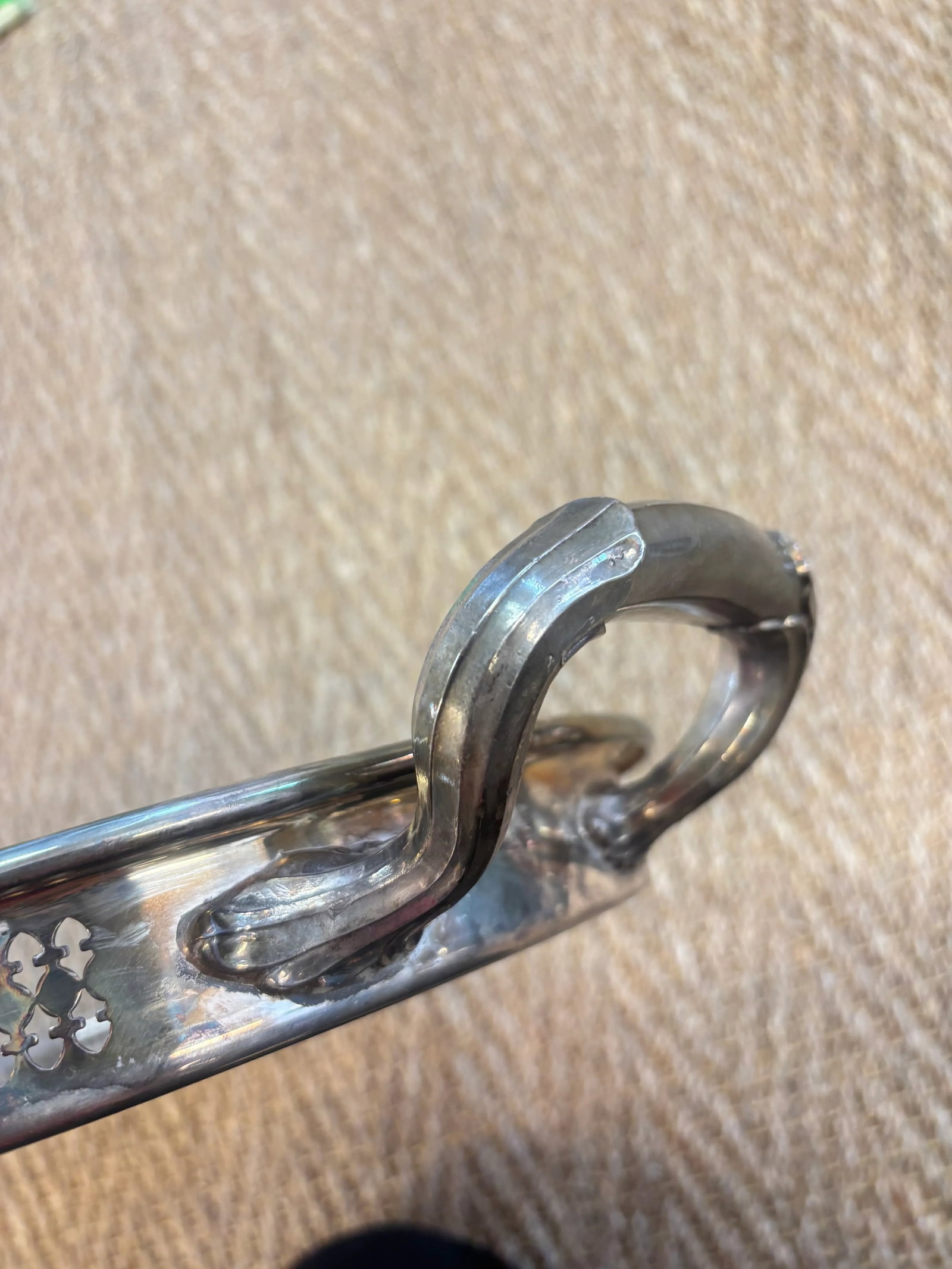1940s Gohram Newport Silverplate Yb606 Tray - 6