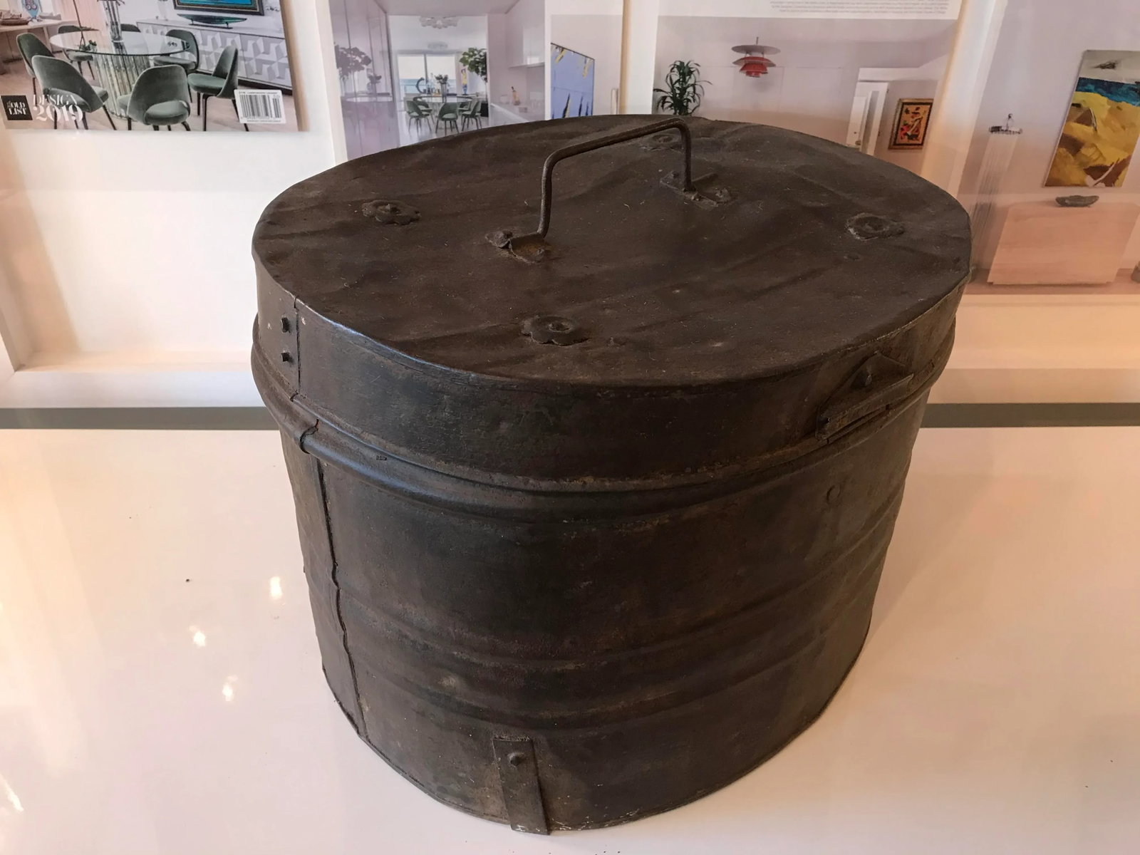 Vintage Metal Storage Container - 6
