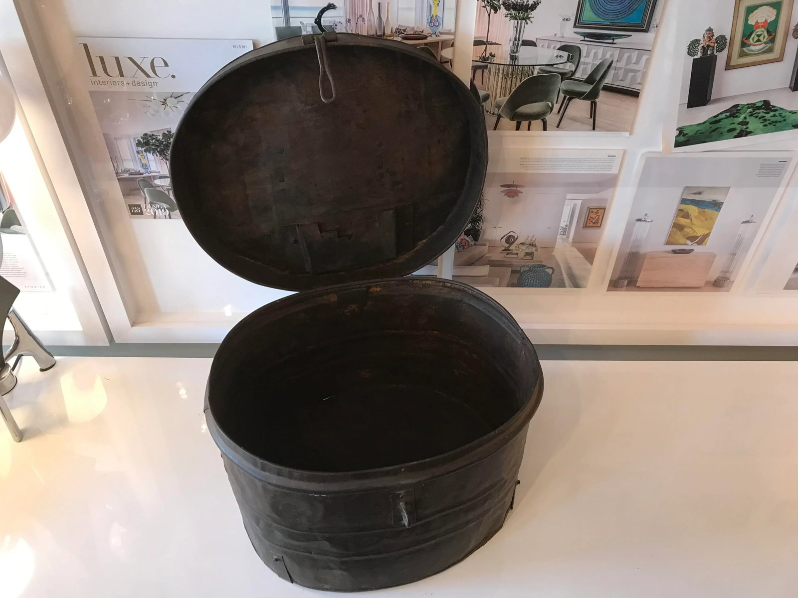 Vintage Metal Storage Container - 8