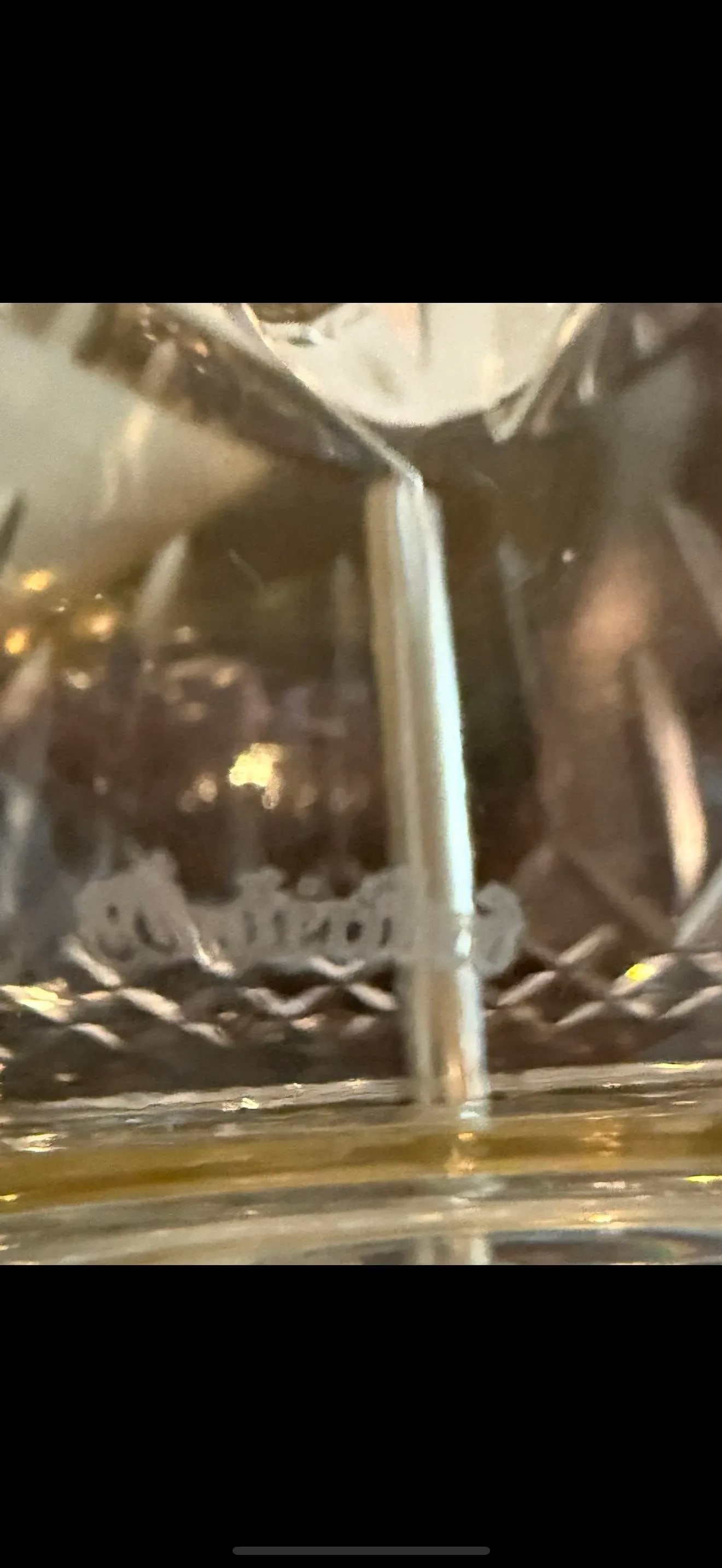 1960s Waterford Crystal Lamp With Brass Detailing - 11