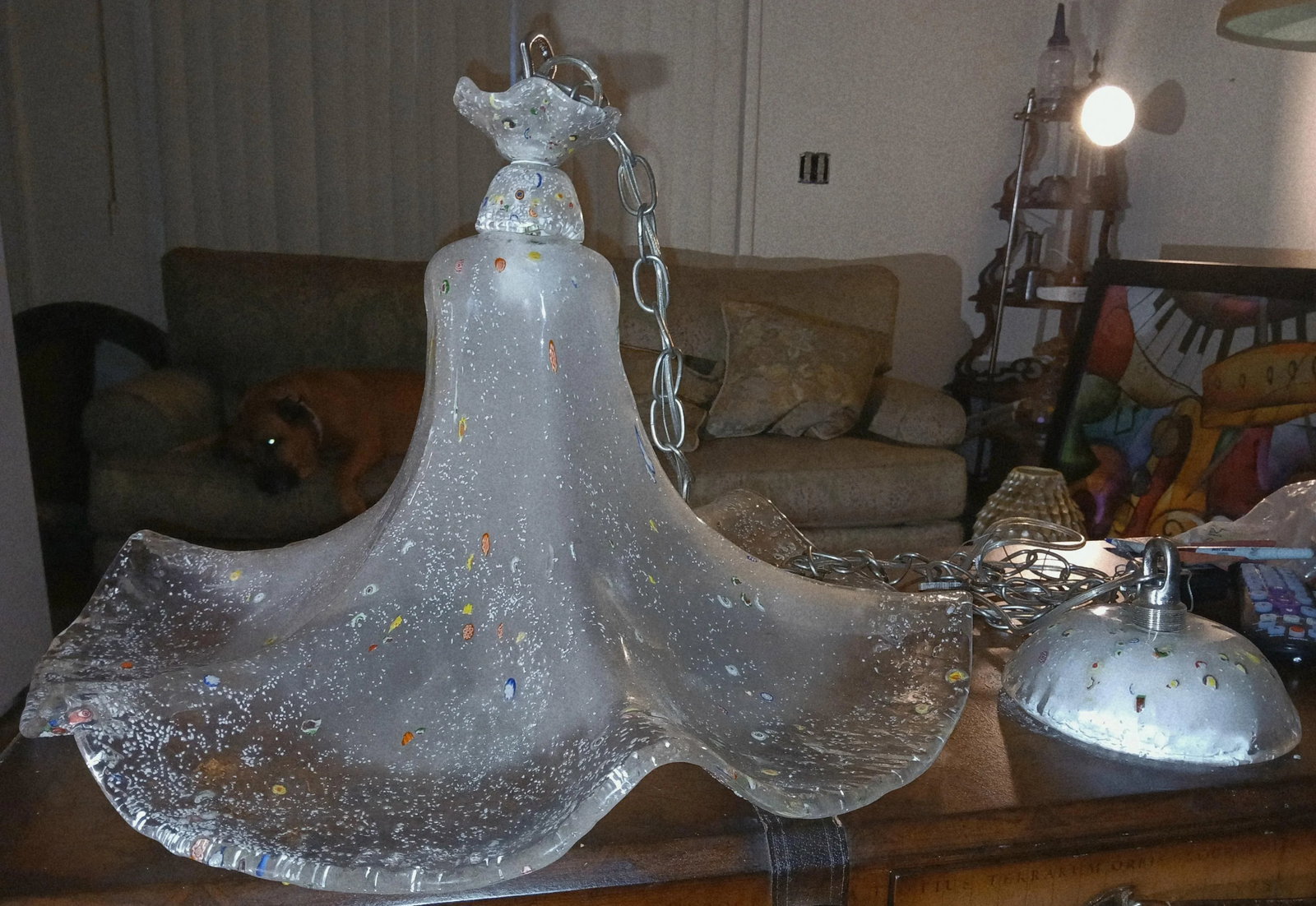 Murano Millefiori Pendant Light From Sylcom, 1970s - 9