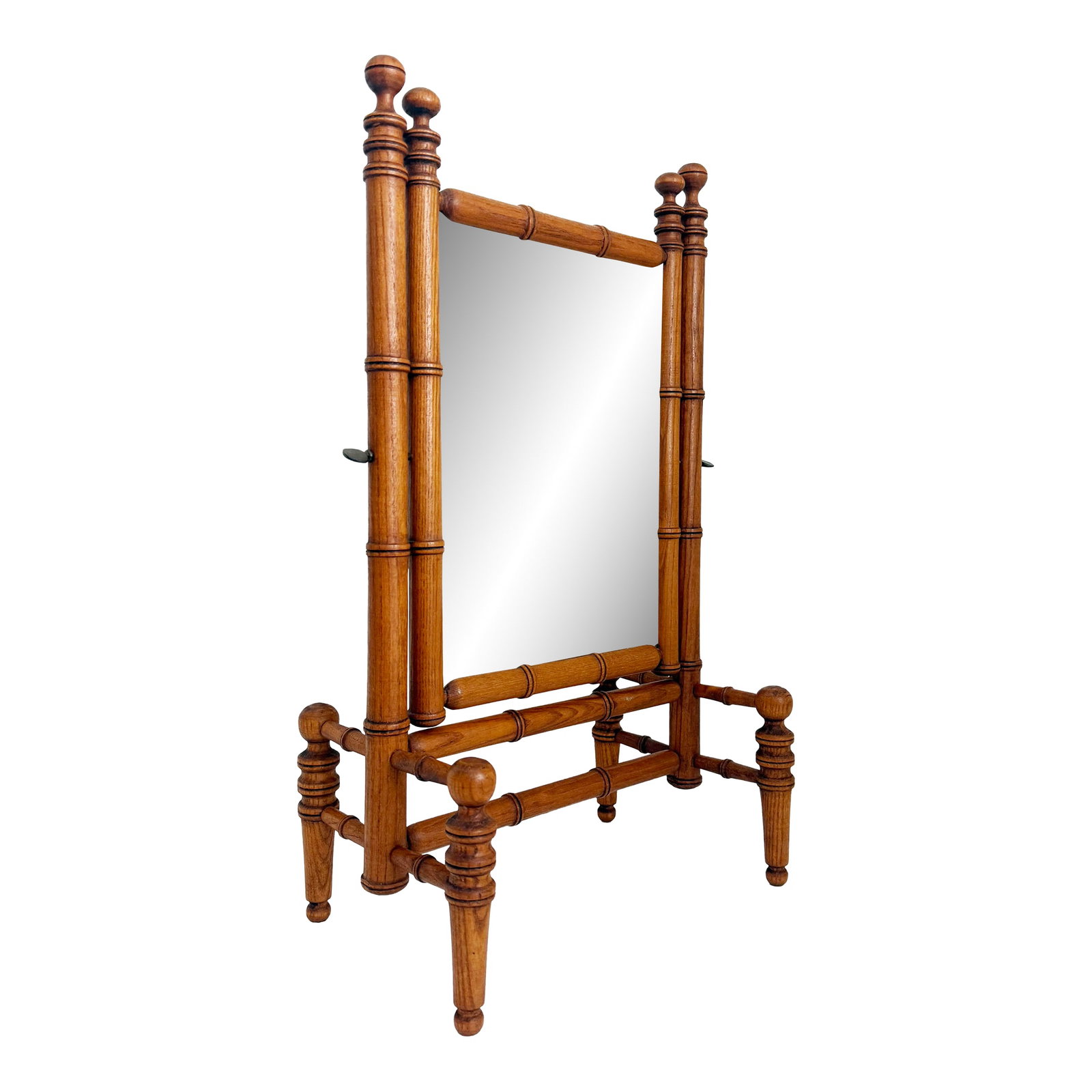 Victorian Faux Bamboo Tabletop Mirror (1 of 11)