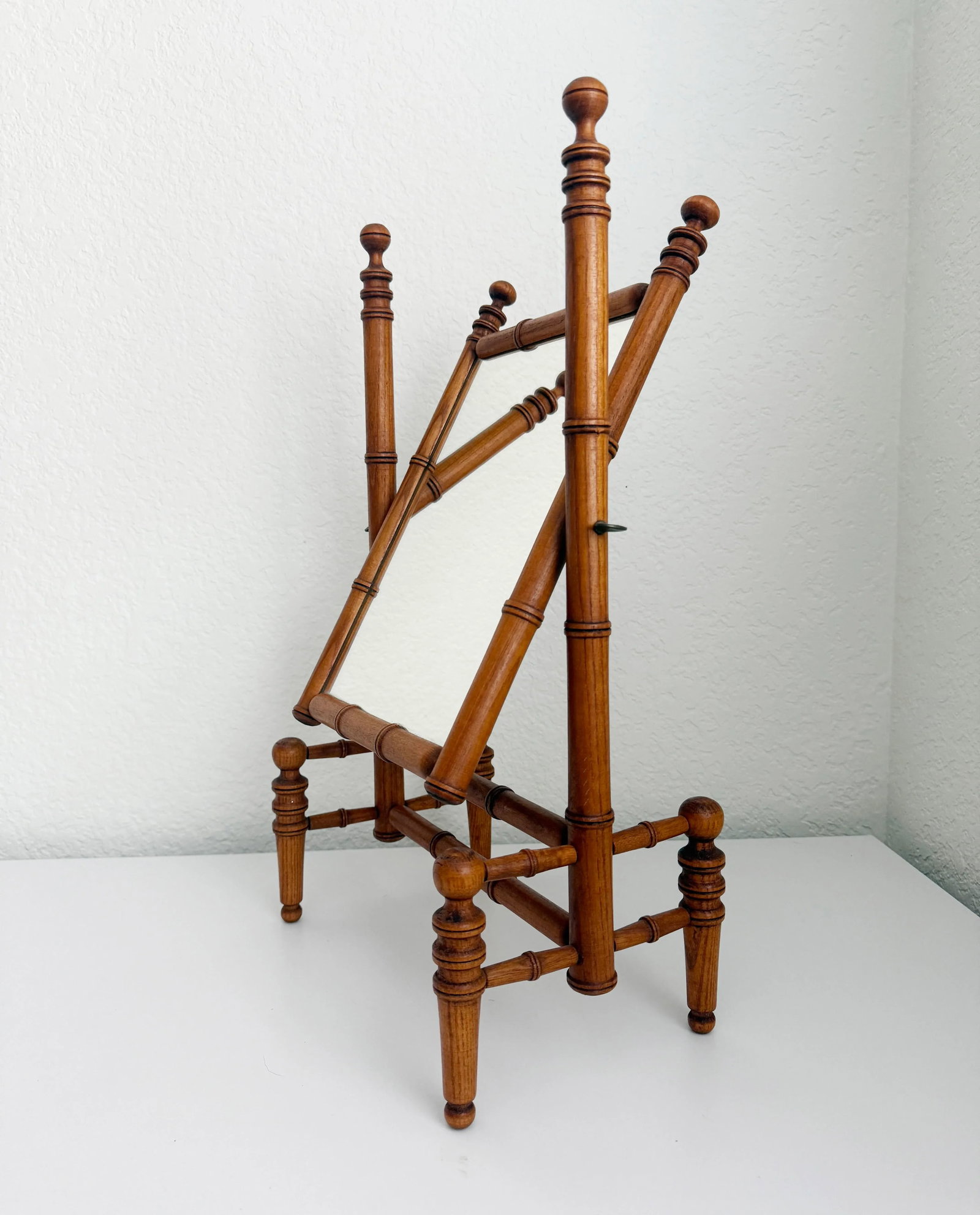 Victorian Faux Bamboo Tabletop Mirror - 6