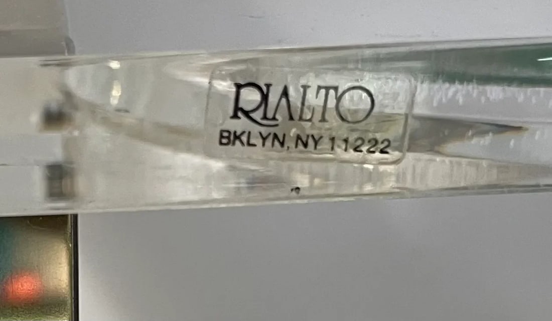 Vintage Rialto New York Mid-Century Modern Lucite Lighted Vanity Mirror - 11