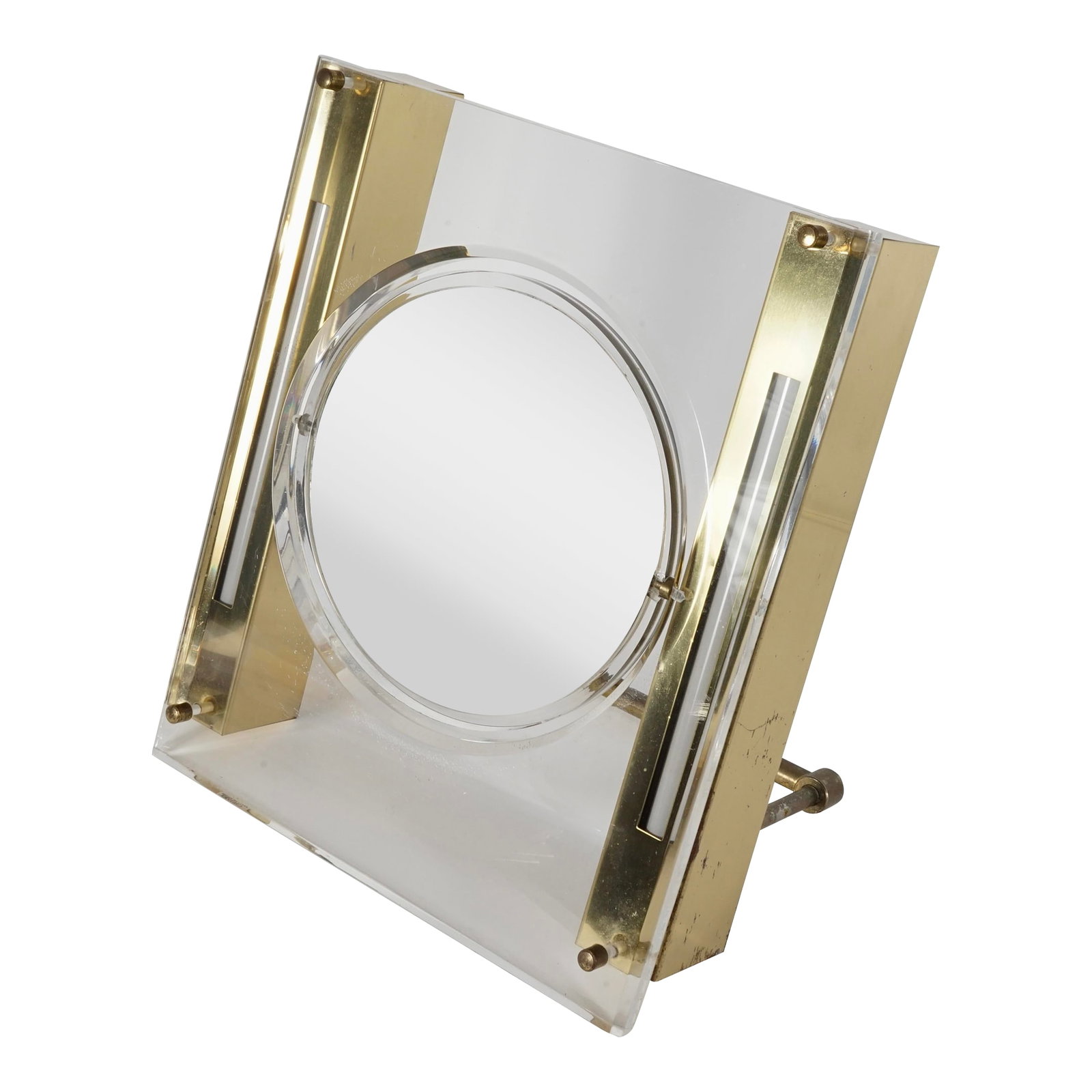 Vintage Rialto New York Mid-Century Modern Lucite Lighted Vanity Mirror (1 of 13)