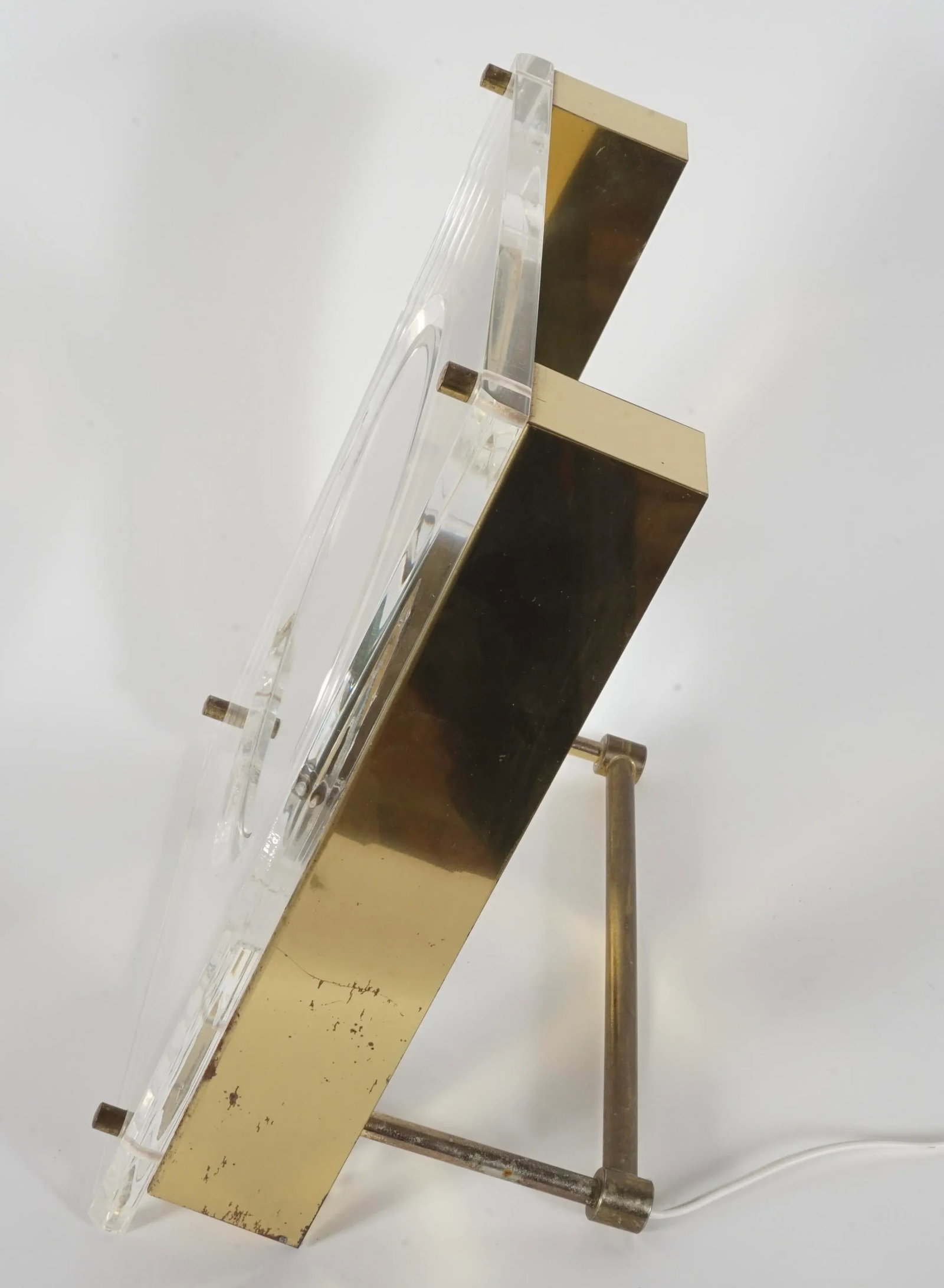Vintage Rialto New York Mid-Century Modern Lucite Lighted Vanity Mirror - 3