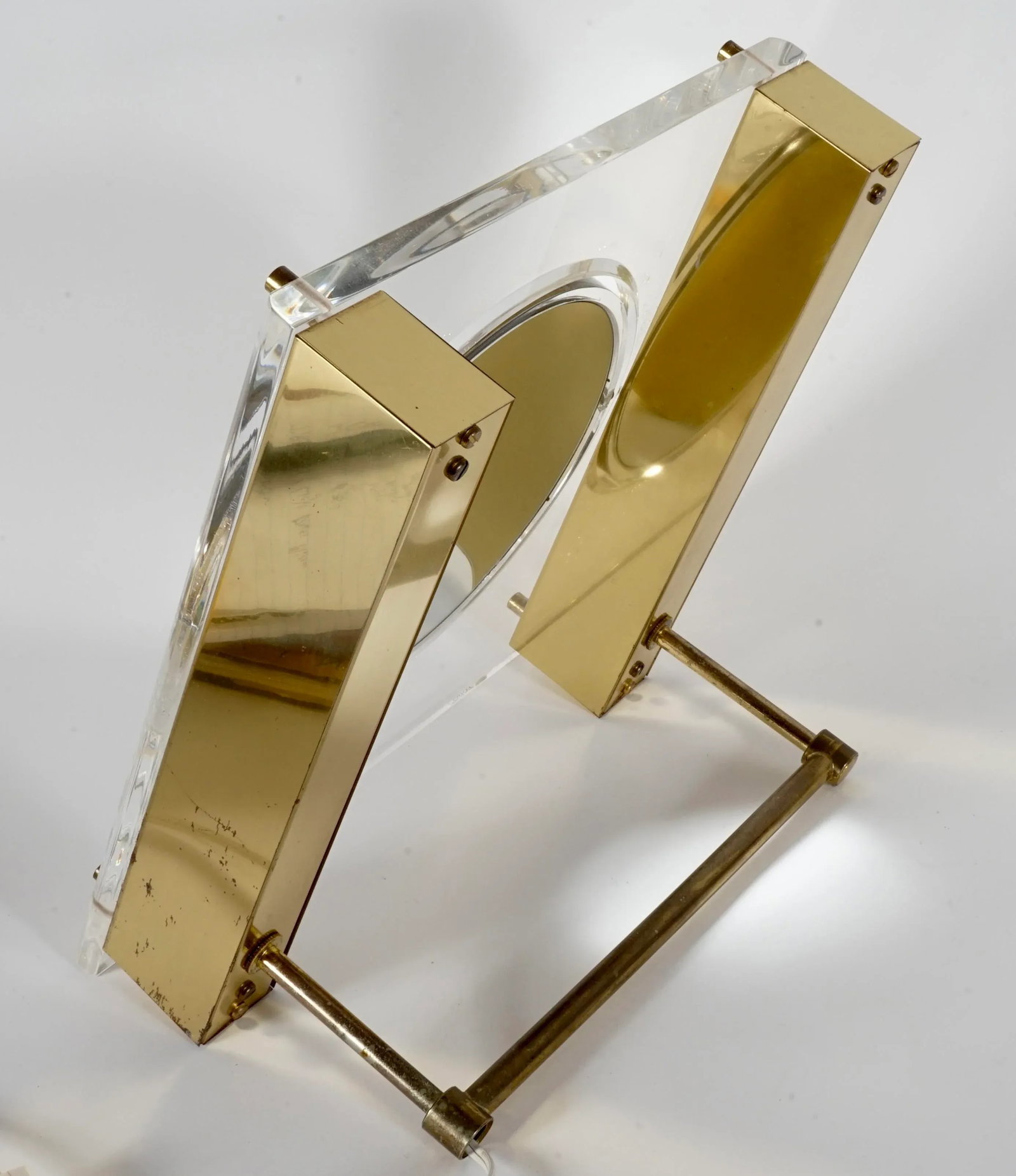 Vintage Rialto New York Mid-Century Modern Lucite Lighted Vanity Mirror - 9