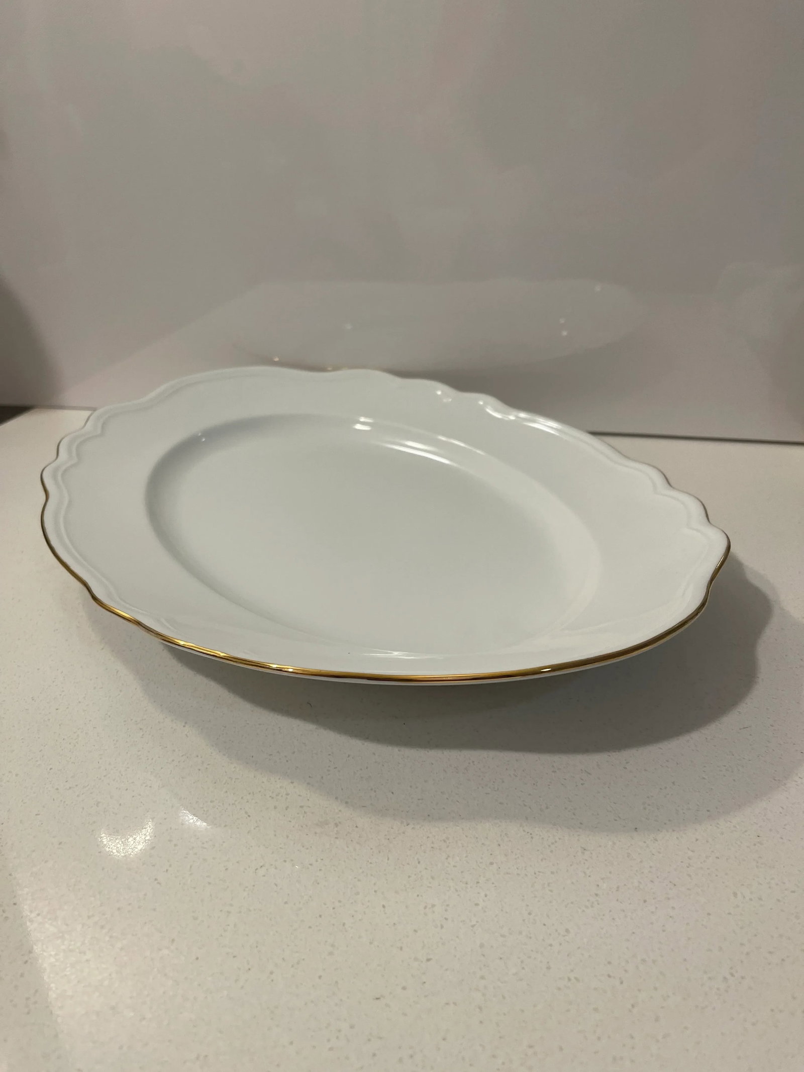 1980s Mikasa Gold Coin Large Oval Serving Platter - 2