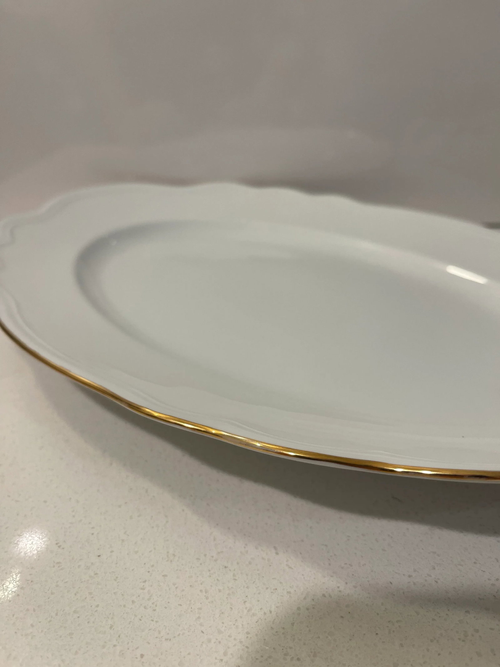 1980s Mikasa Gold Coin Large Oval Serving Platter - 5