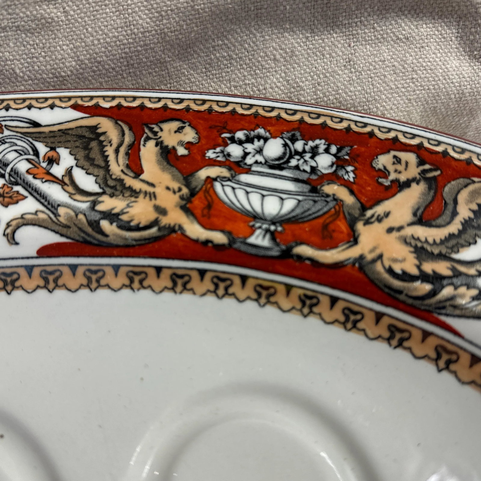Italian Carving Platter Minton Florentine Griffin Carving Platter !850"s - 3