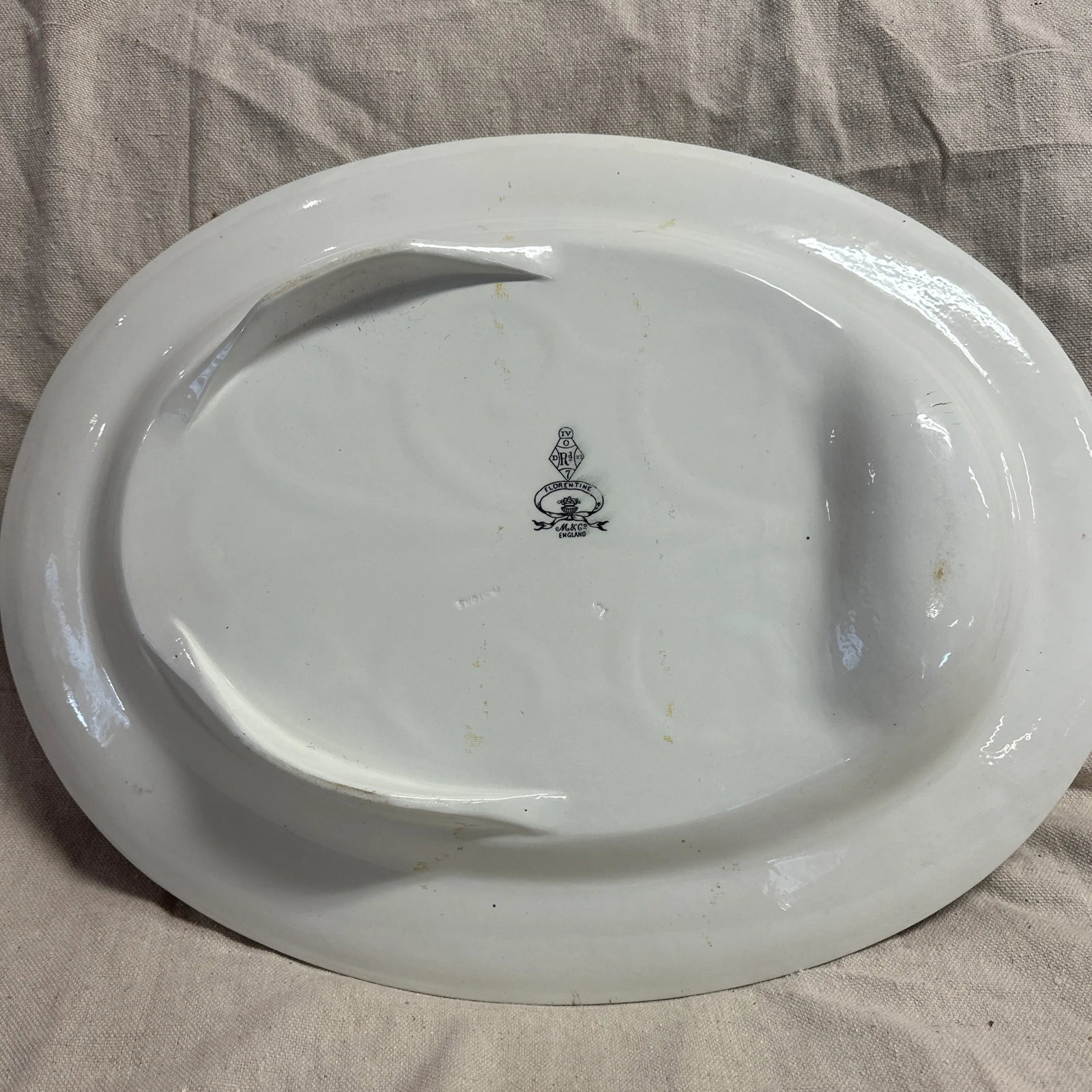 Italian Carving Platter Minton Florentine Griffin Carving Platter !850"s - 4