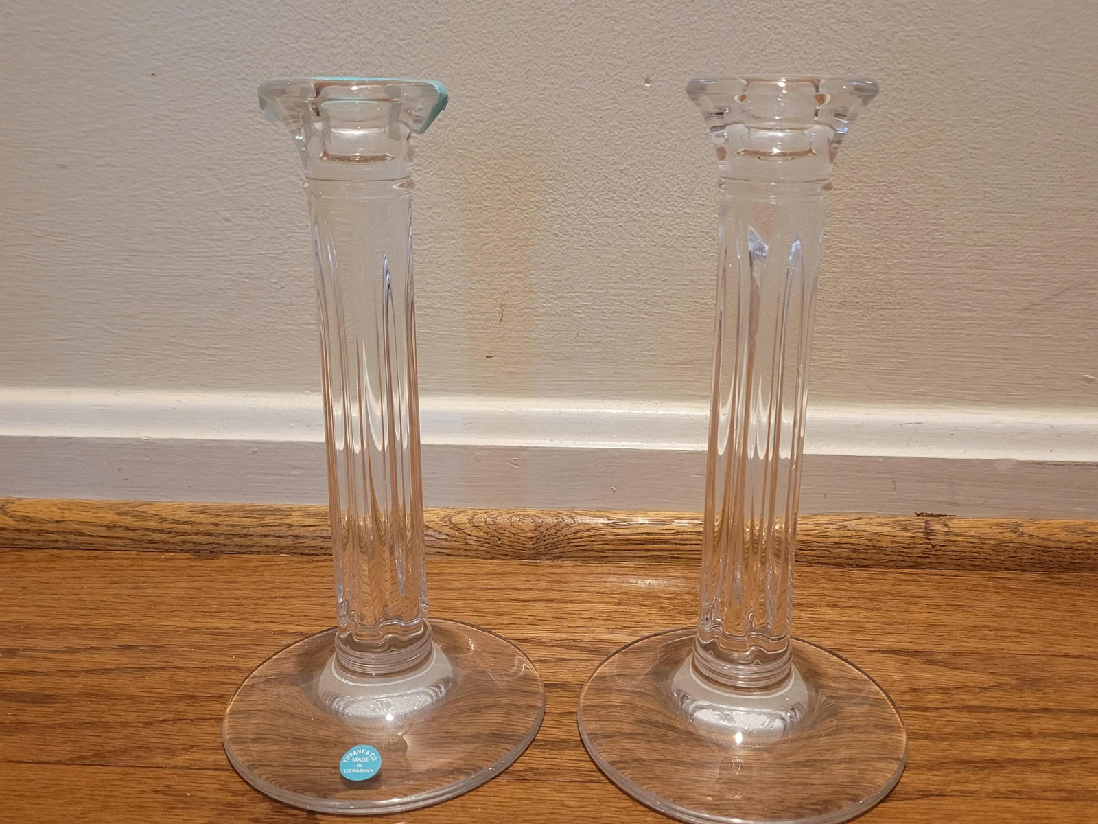 Tiffany & Co. Crystal Candlesticks - a Pair - 4