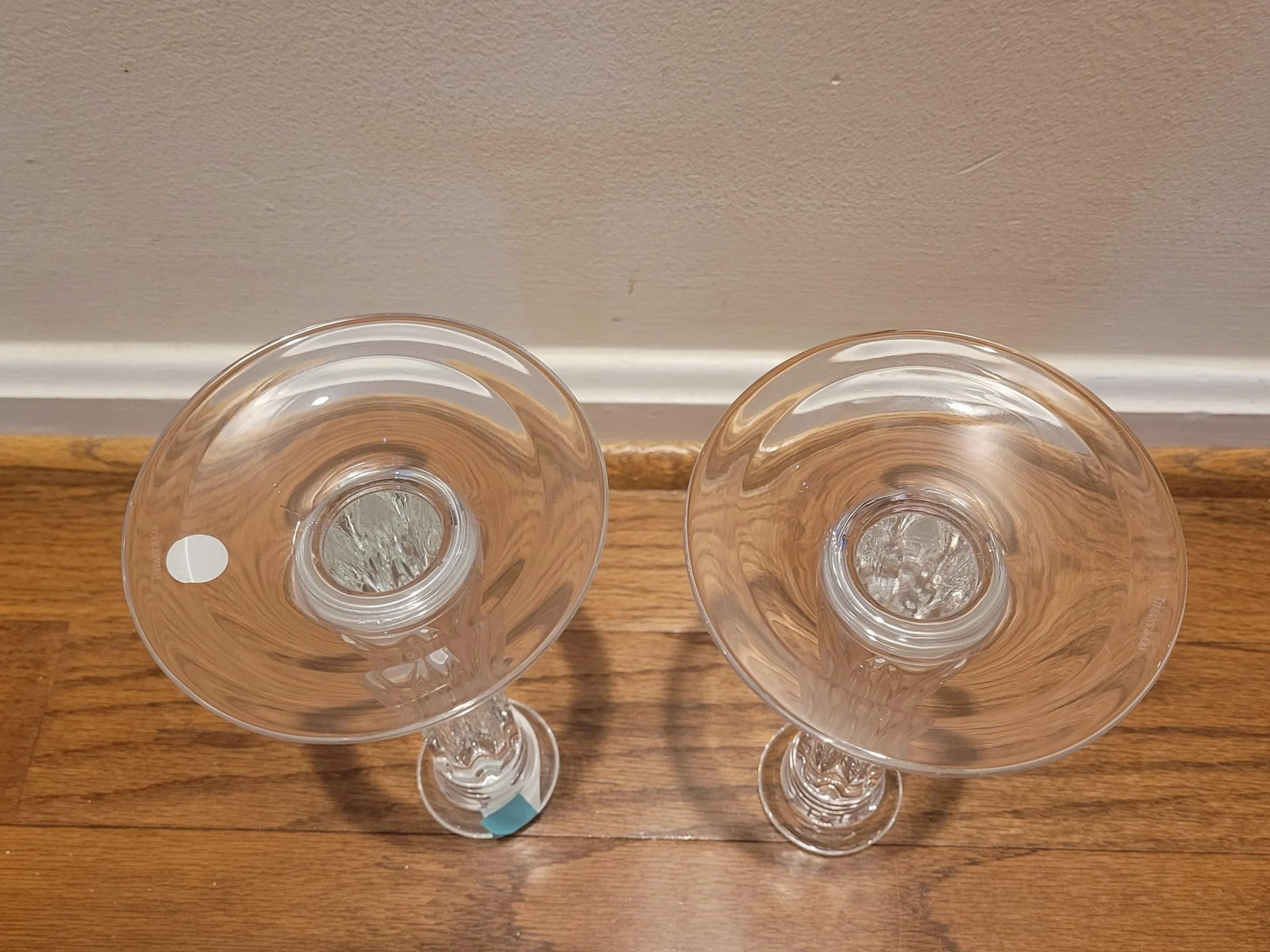 Tiffany & Co. Crystal Candlesticks - a Pair - 5